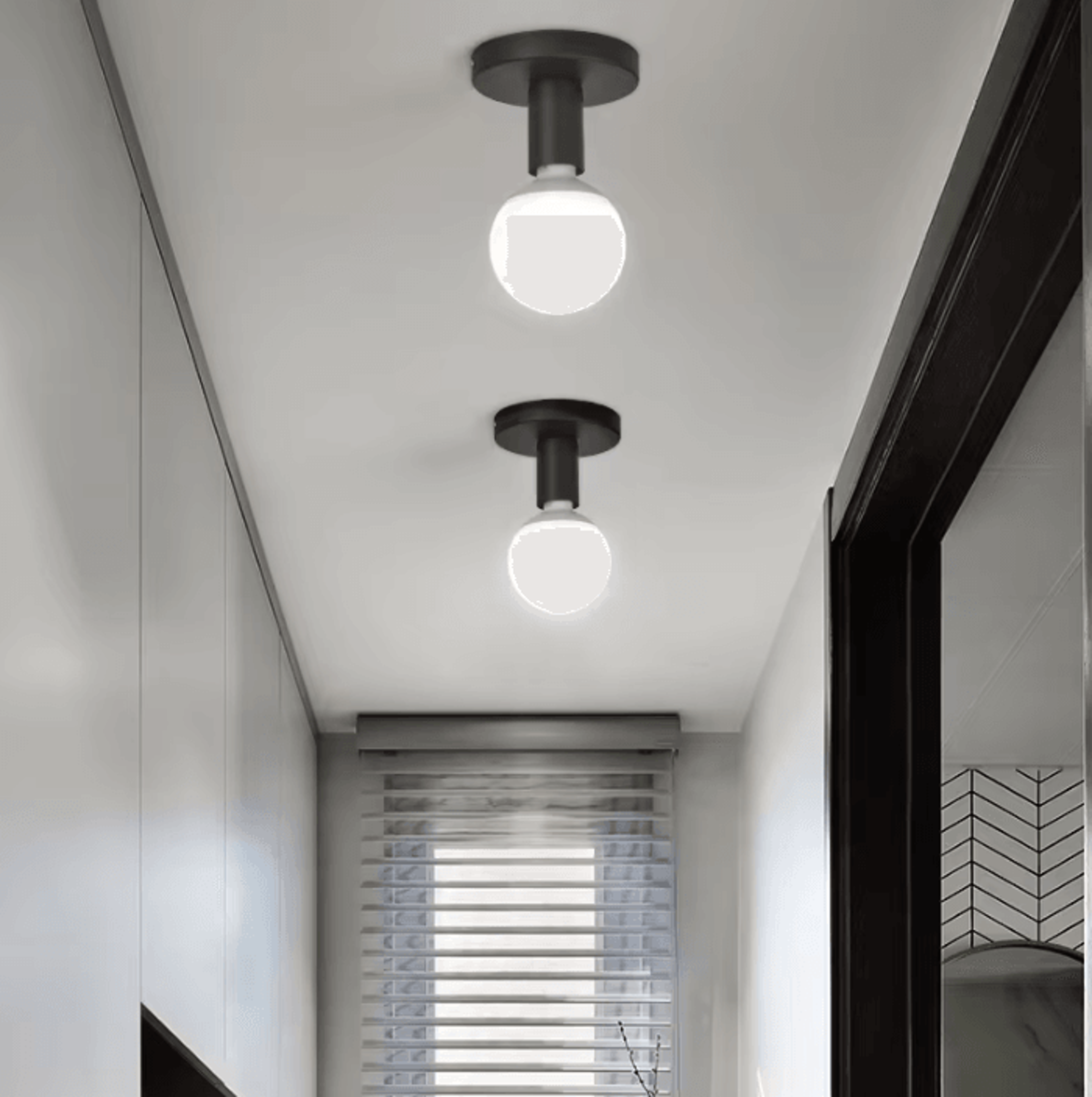 NordicNest E27 Iron Ceiling And Wall Lamp Base 3