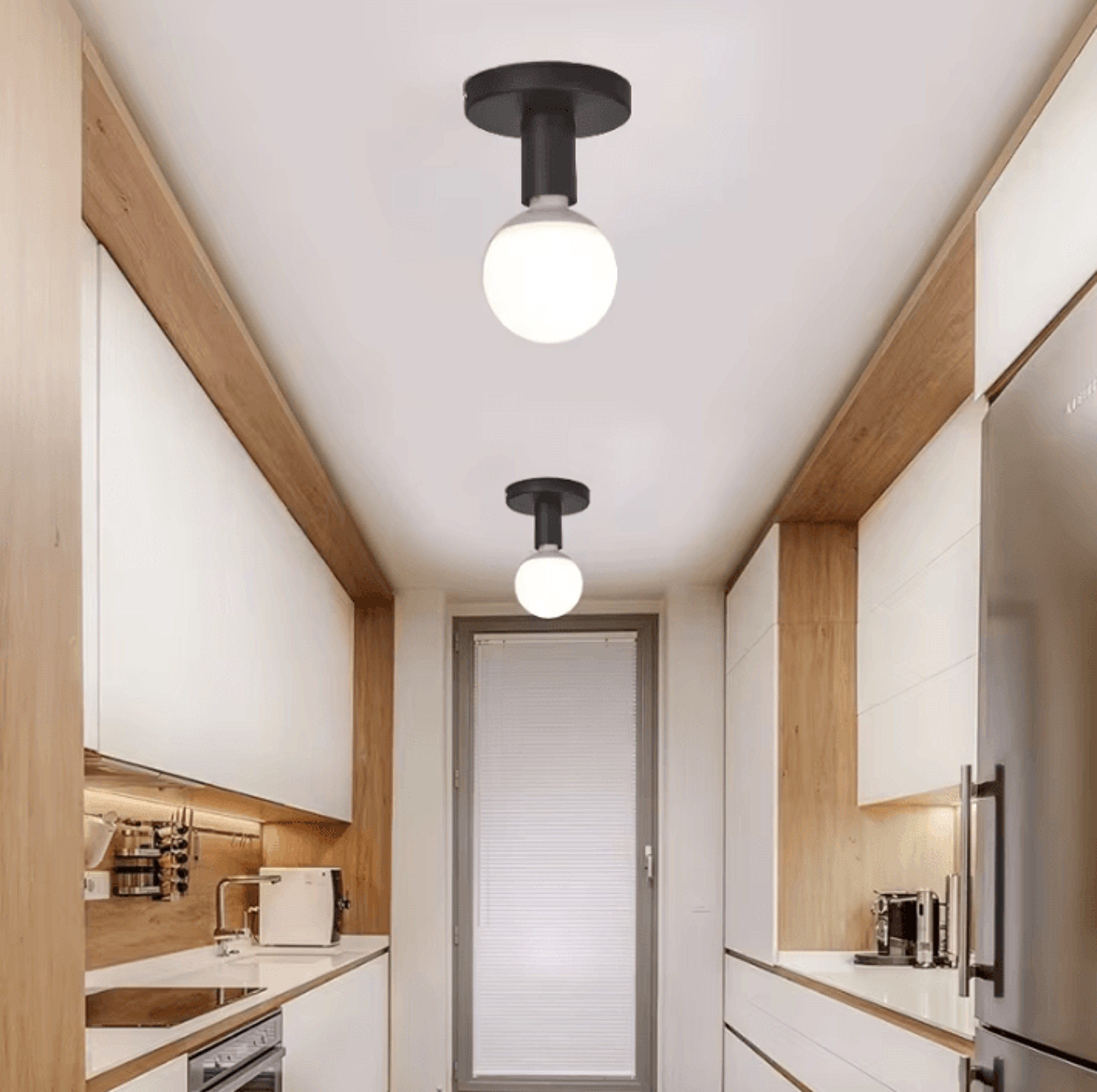 NordicNest E27 Iron Ceiling And Wall Lamp Base 4