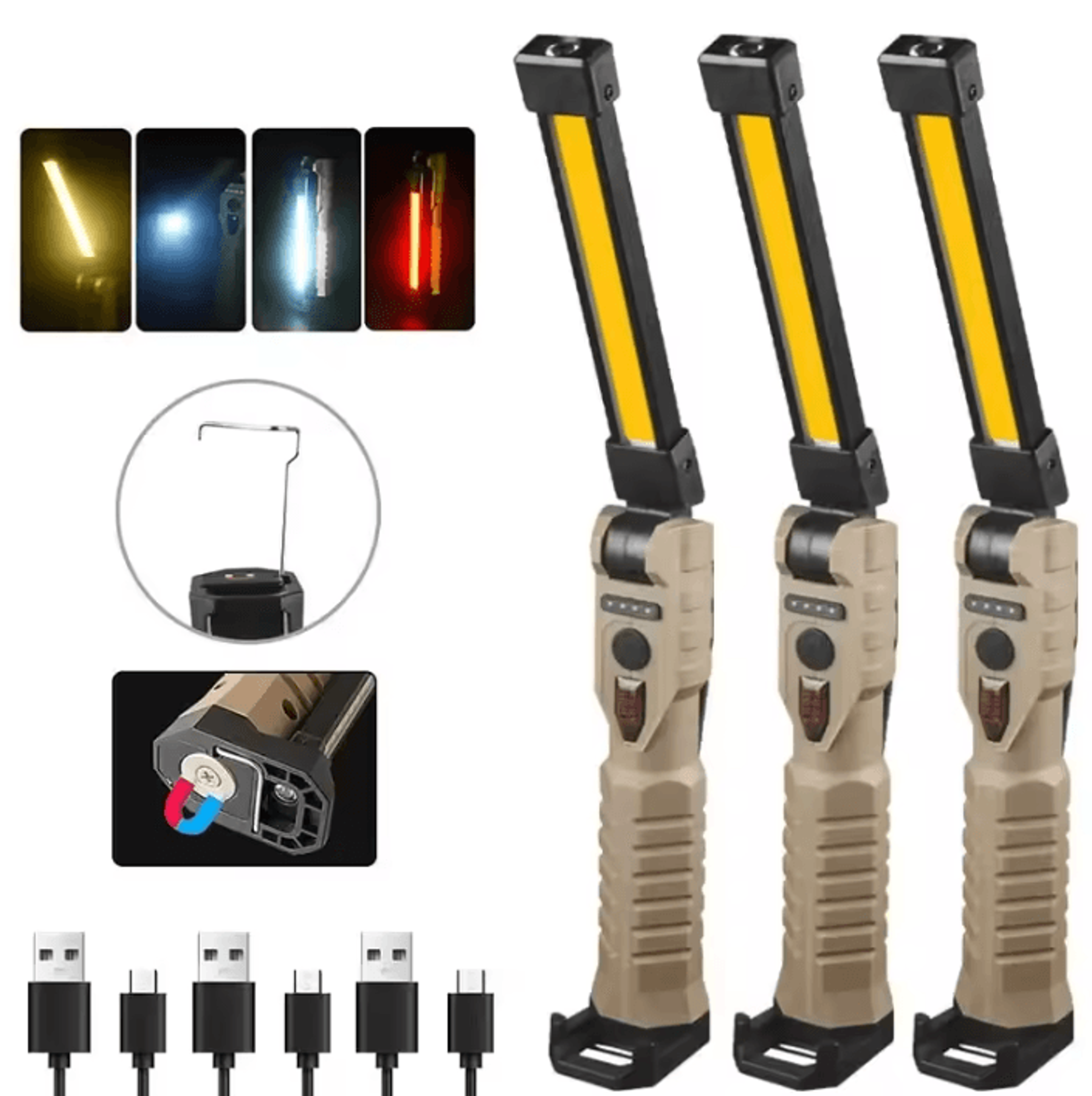 FlexBeam 7Mode Foldable COB Magnetic Work Light 10