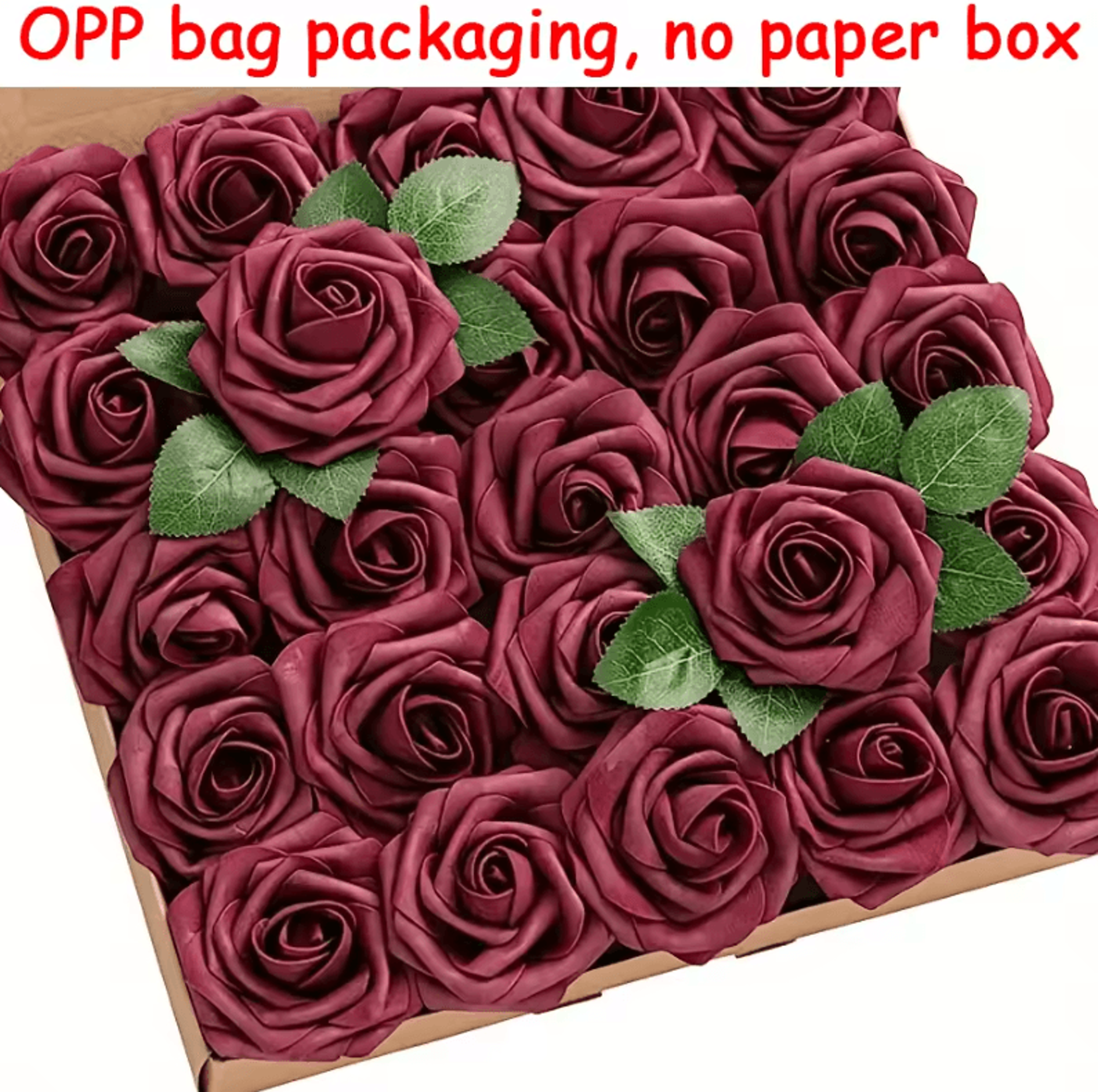 EverBloom 25Piece Artificial Rose Flowers With Stems 10