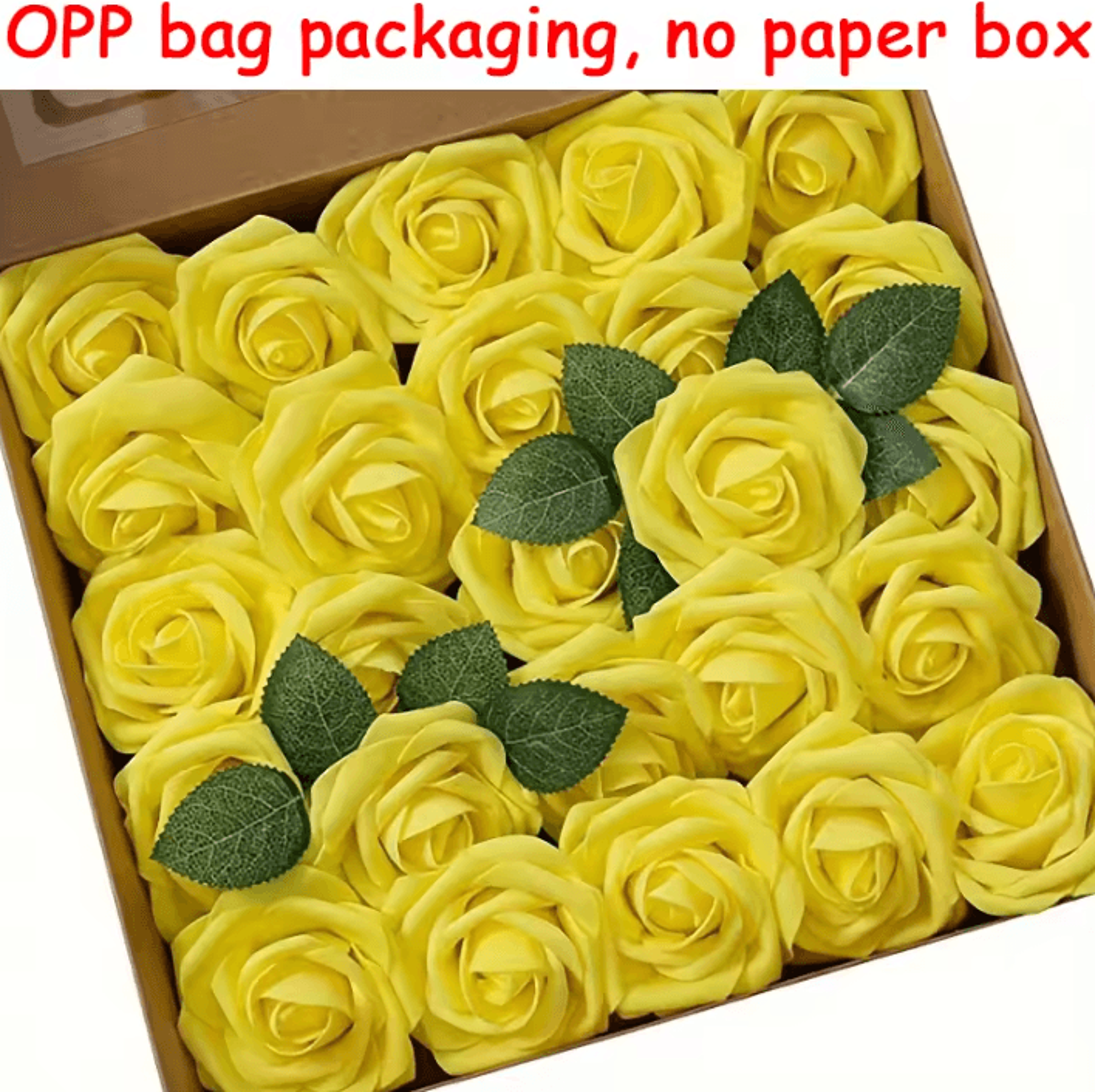 EverBloom 25Piece Artificial Rose Flowers With Stems 12