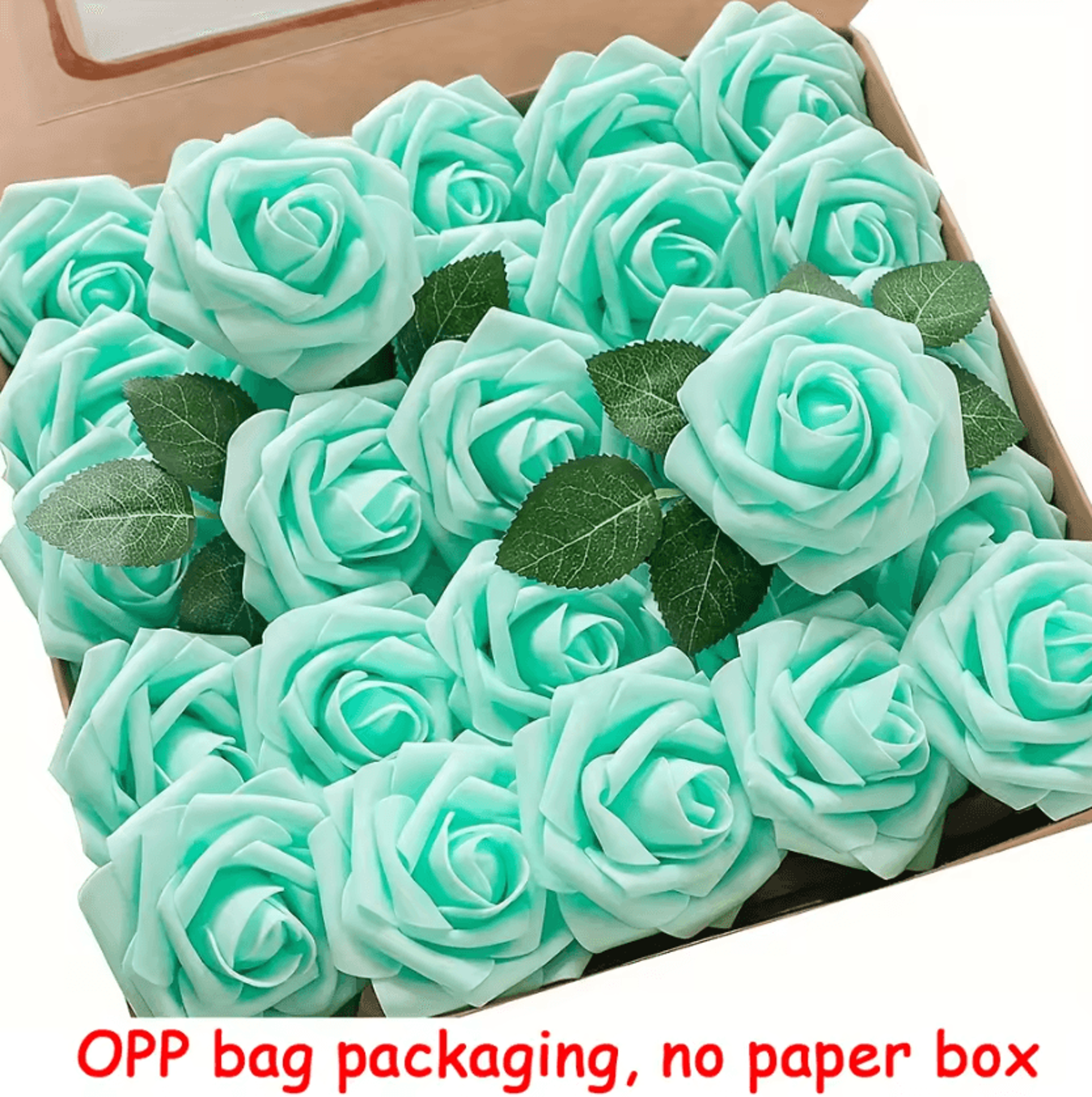 EverBloom 25Piece Artificial Rose Flowers With Stems 13