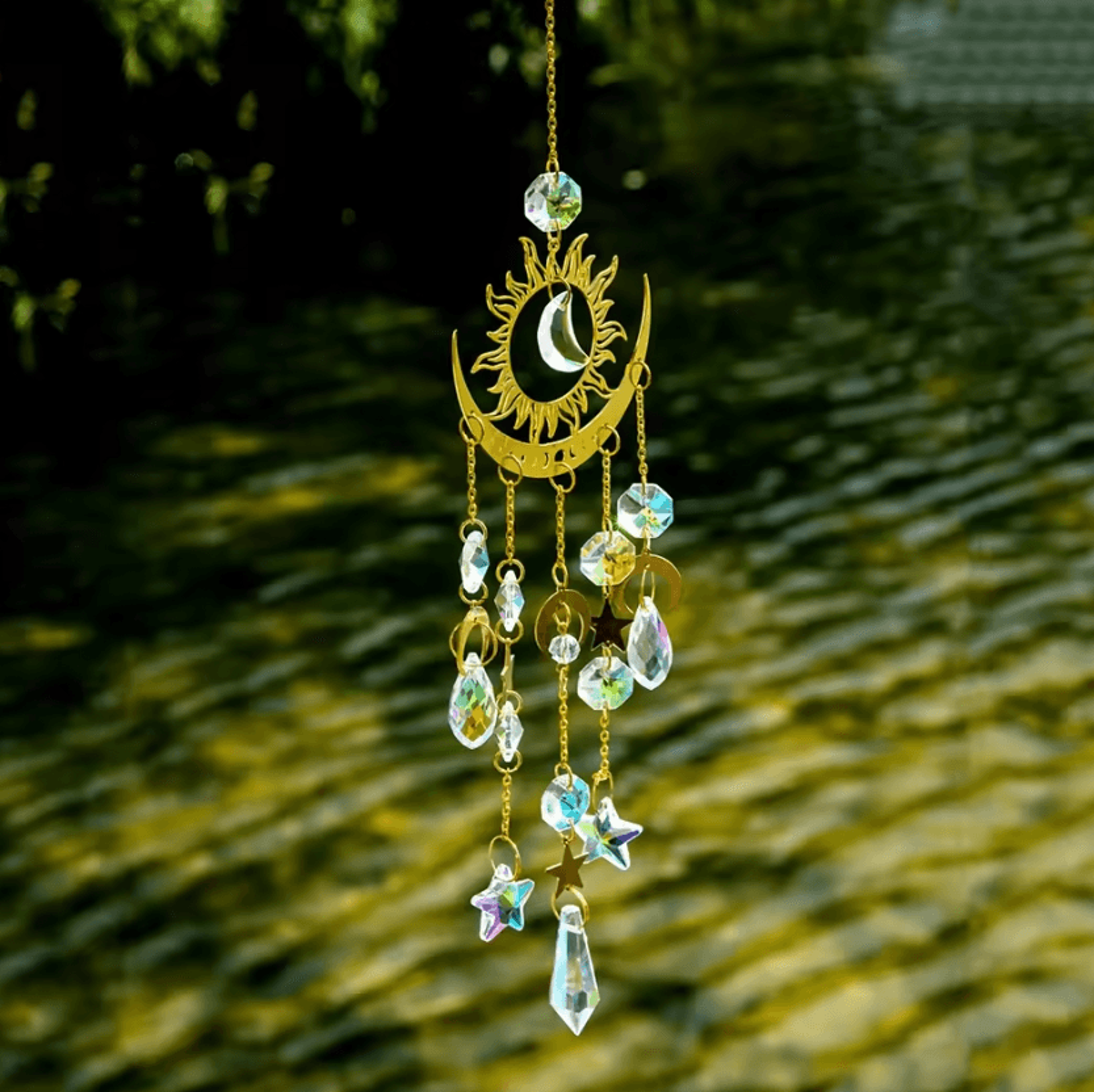 Celestial Star Moon Crystal Wind Chime Sun Catcher 3
