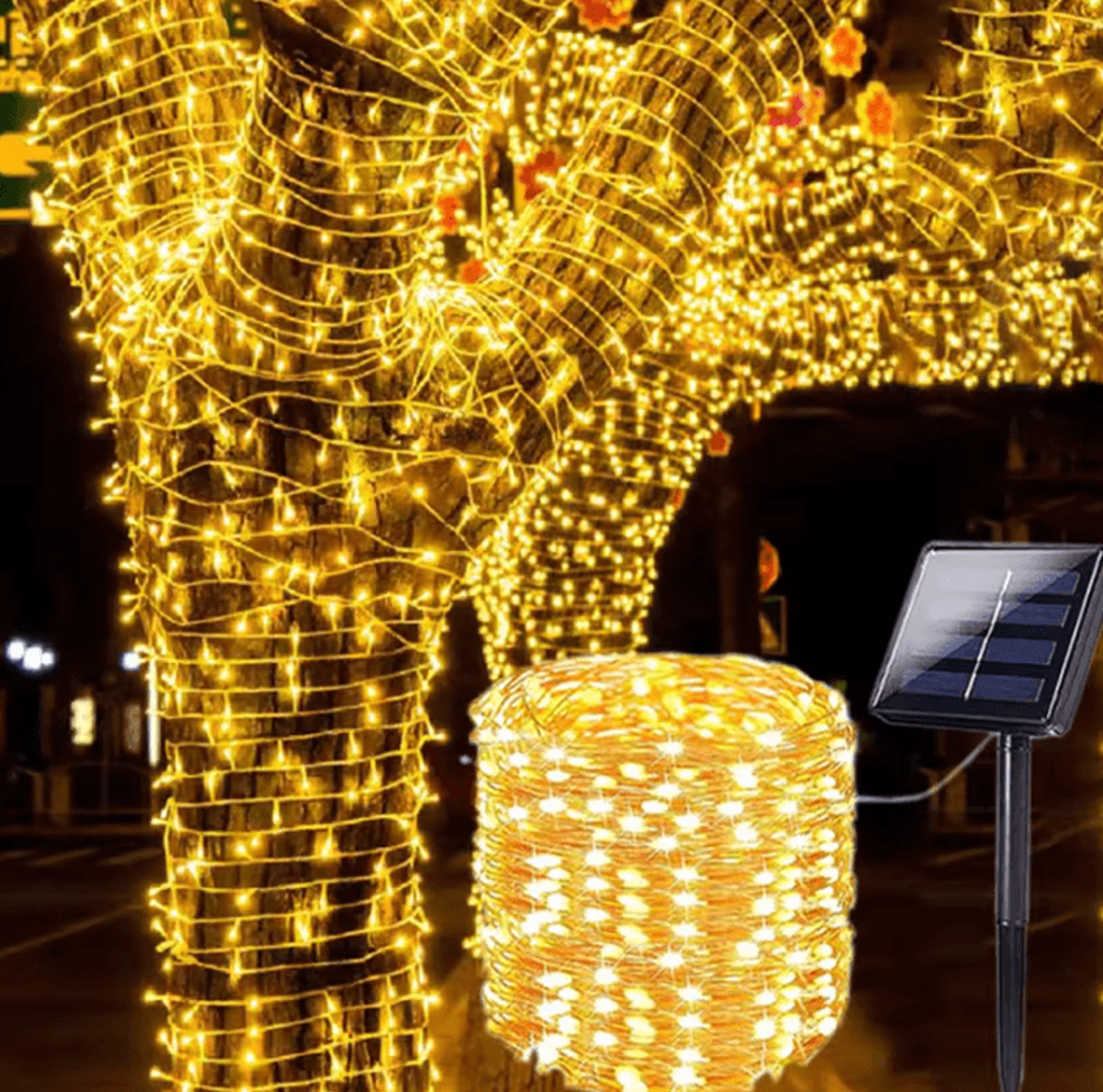Solar Twinkle Fairy String Lights For Garden And Patio 0