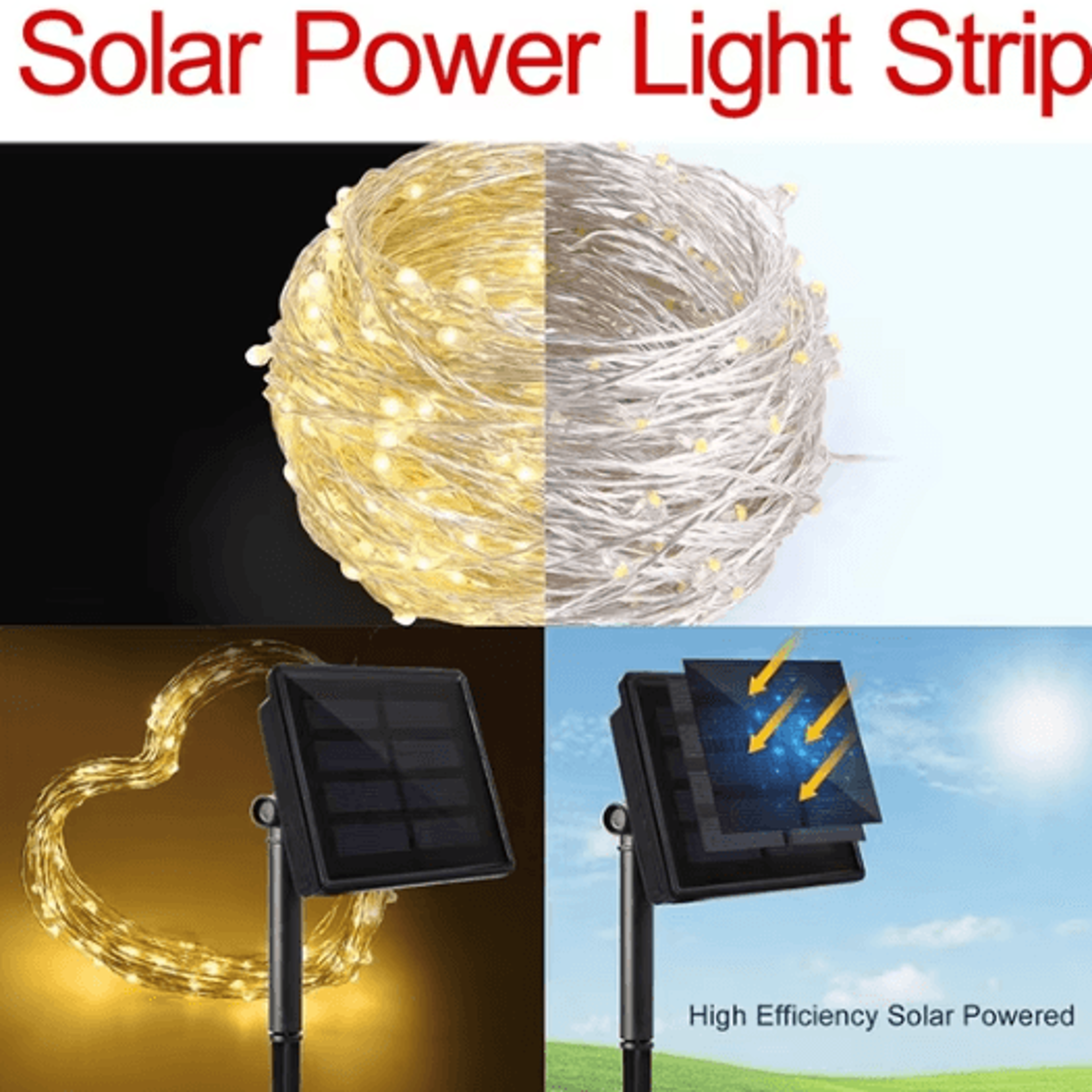 Solar Twinkle Fairy String Lights For Garden And Patio 1
