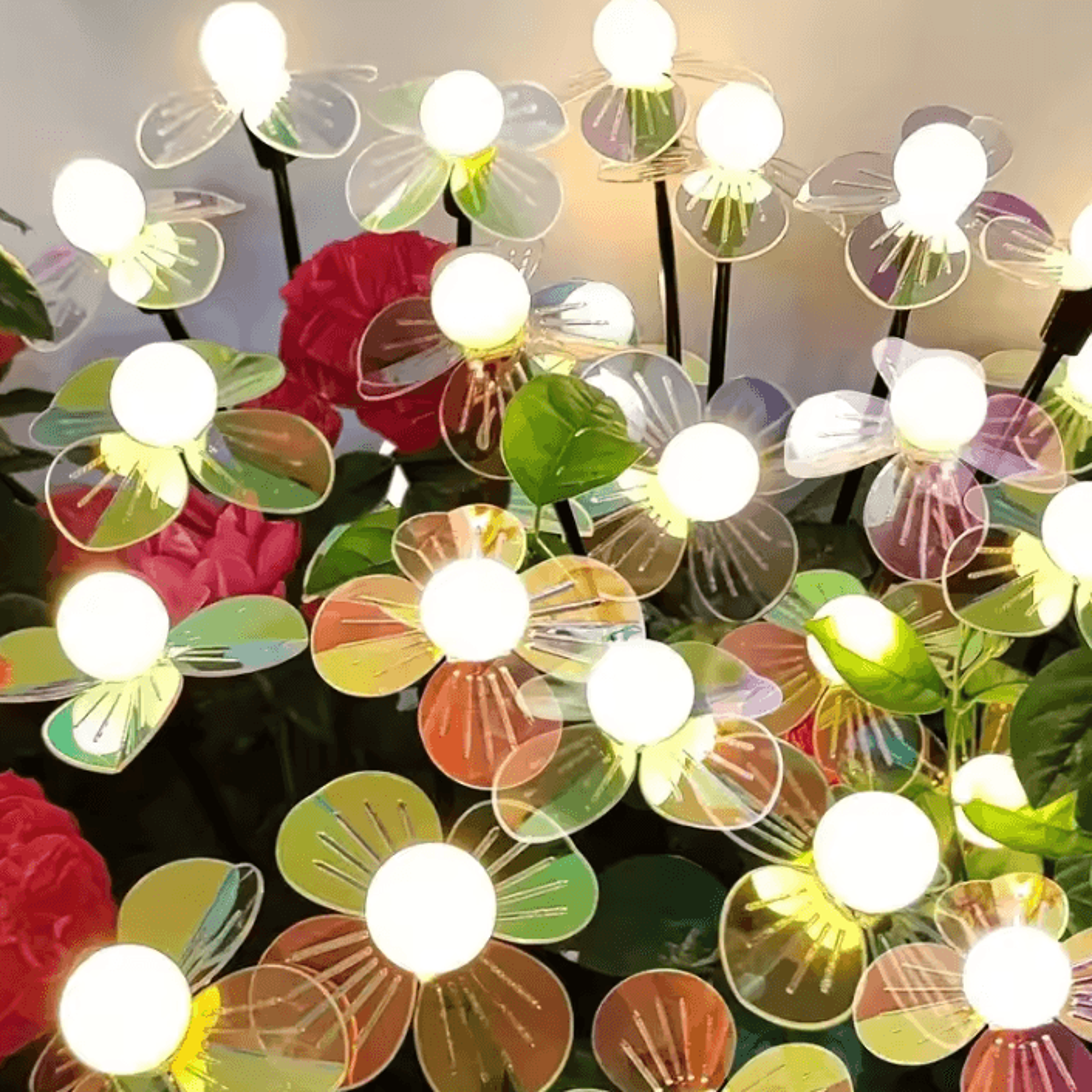 Firefly Bloom Solar Flower Garden Lights 1