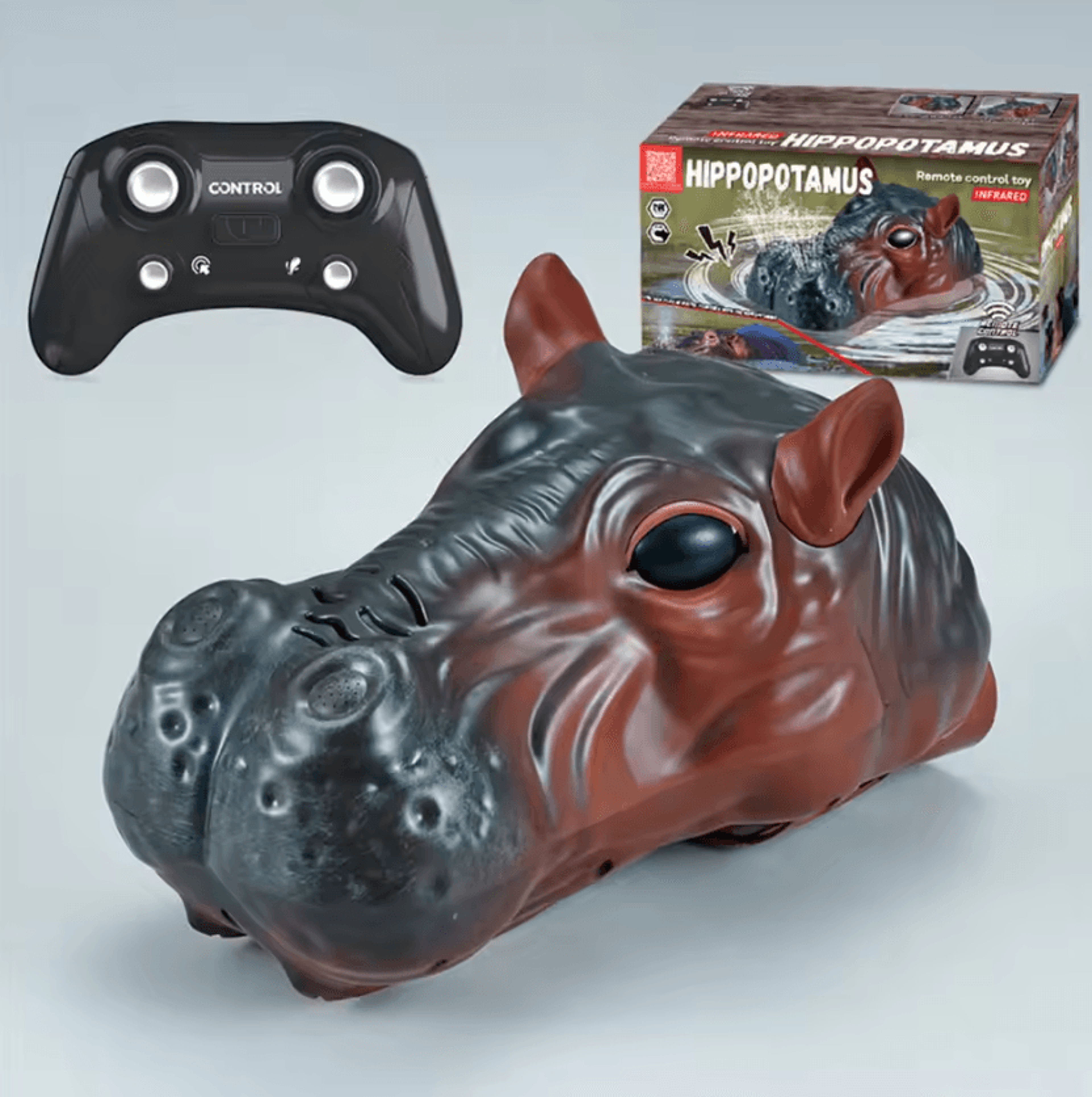 HippoSplash 24GHz Remote Control WaterSpraying Hippo Boat 0