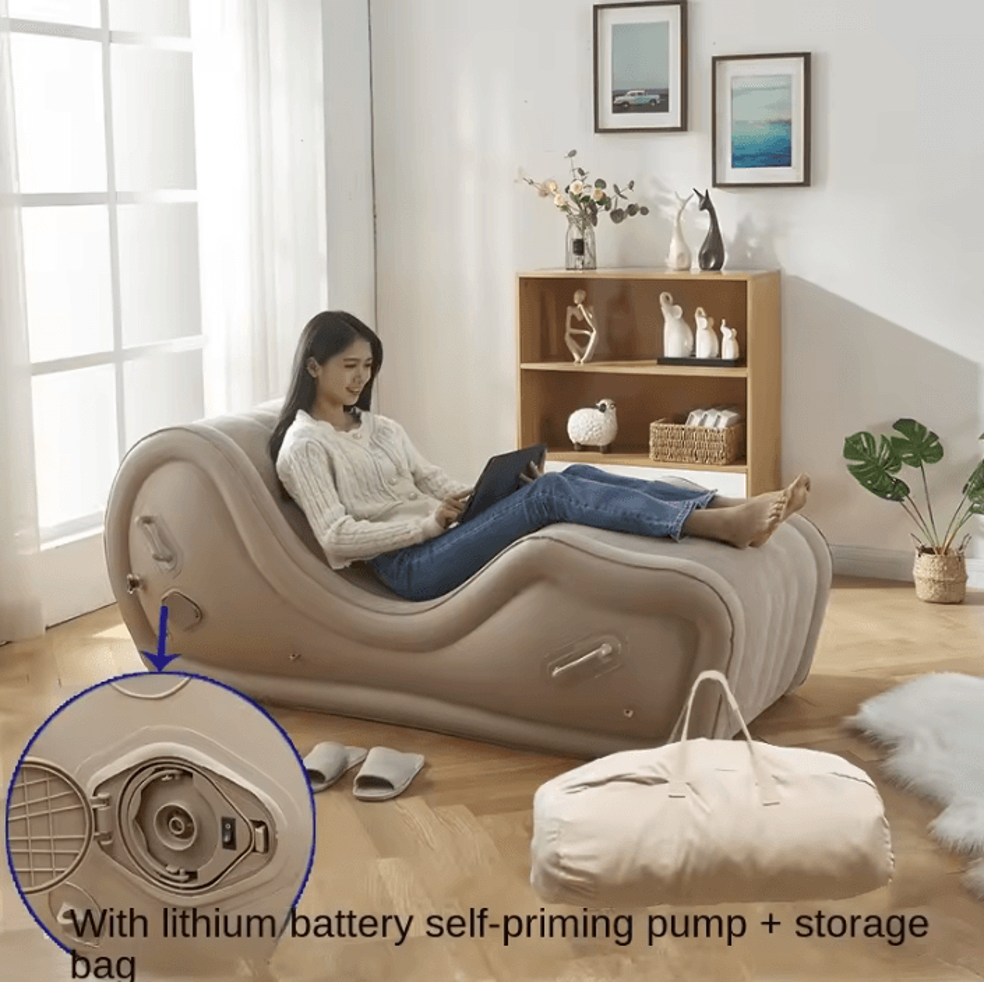 CloudLounge Portable Inflatable Camping Sofa Chair 6