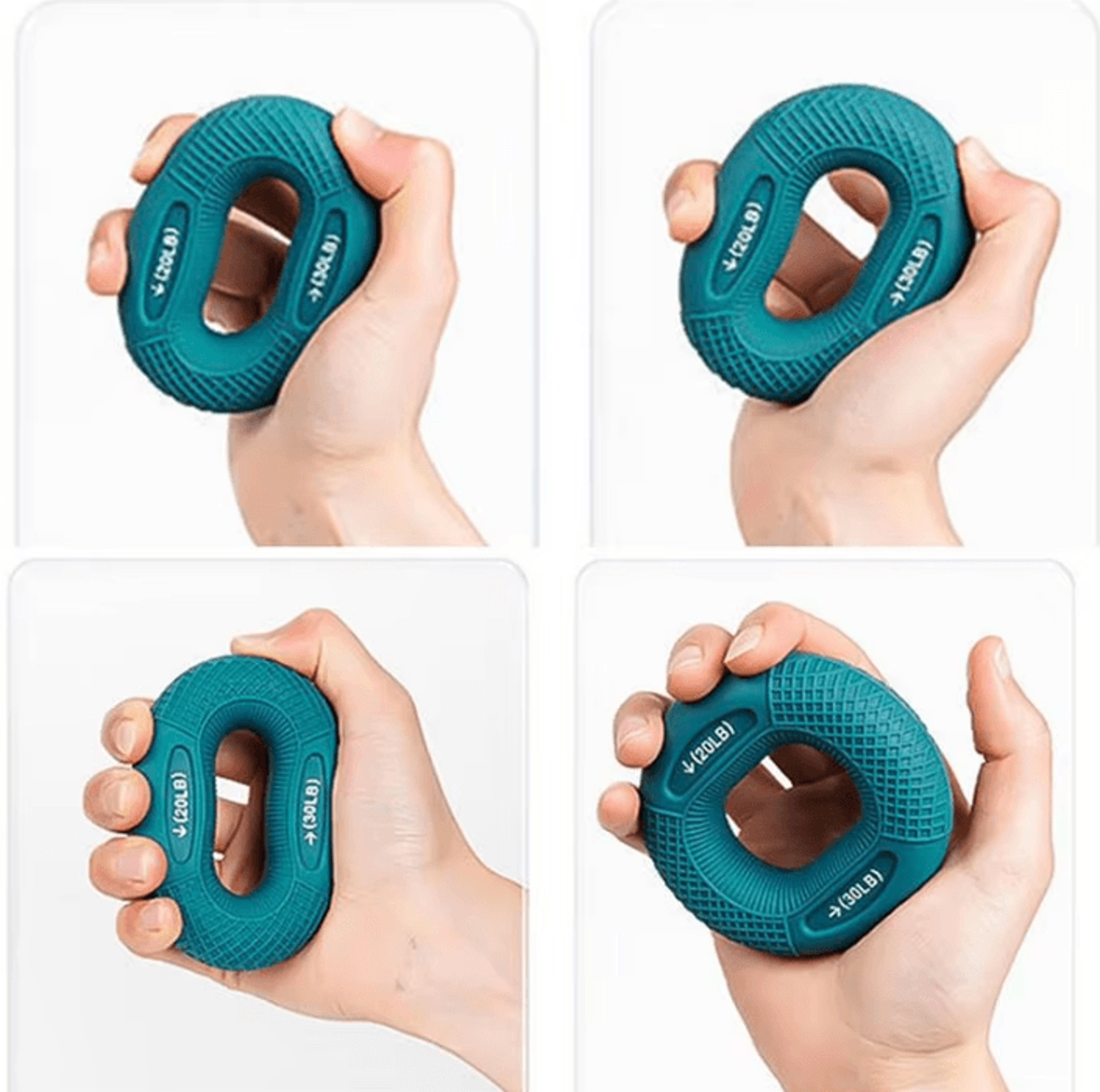 GripFlex Silicone Finger And Hand Strengthener Ring 4