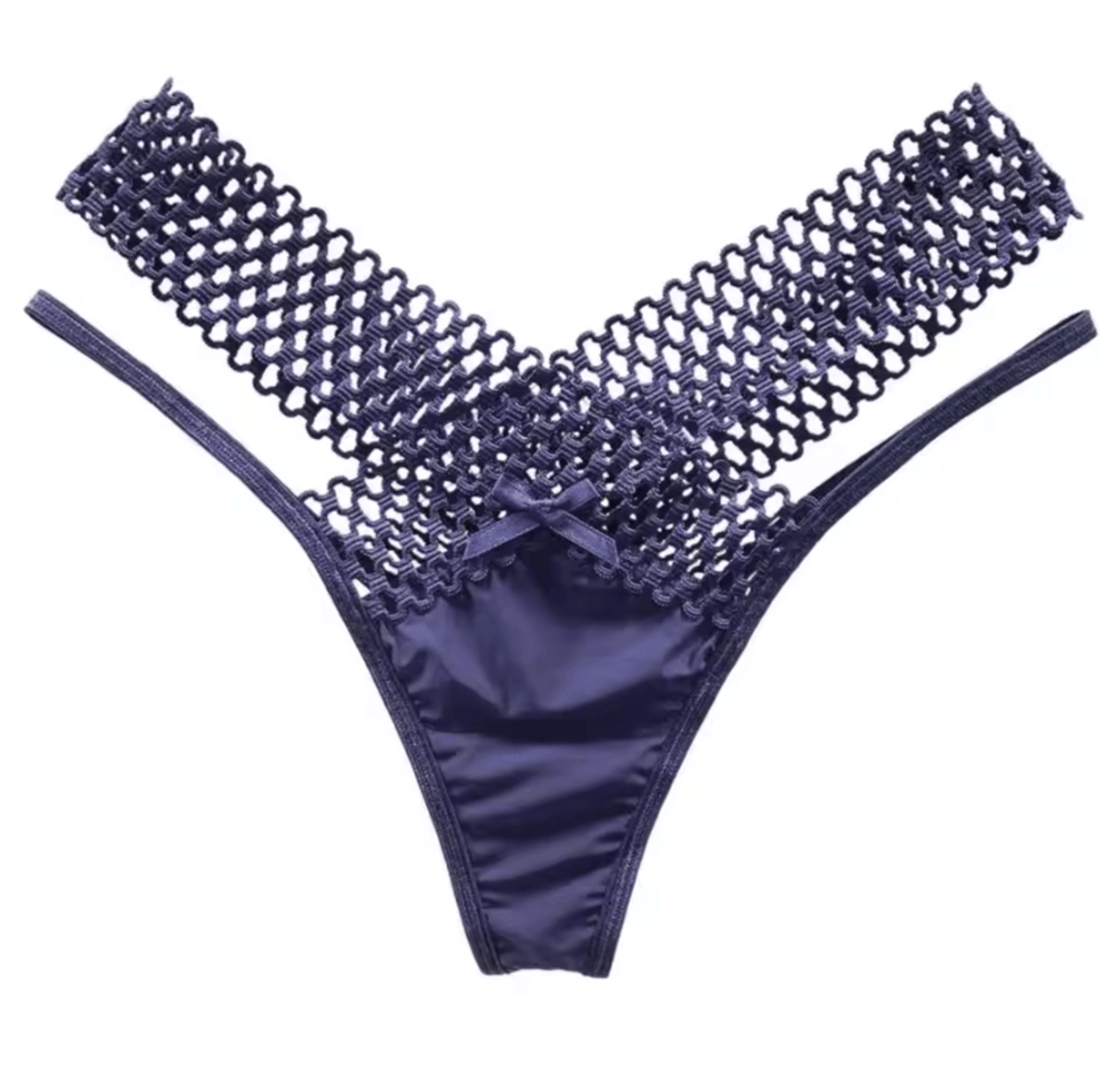 Women Panties Low Waist Hollowed Out Seethrough Crossbelt French Style Ladies Sling Thong Ladies Se 8