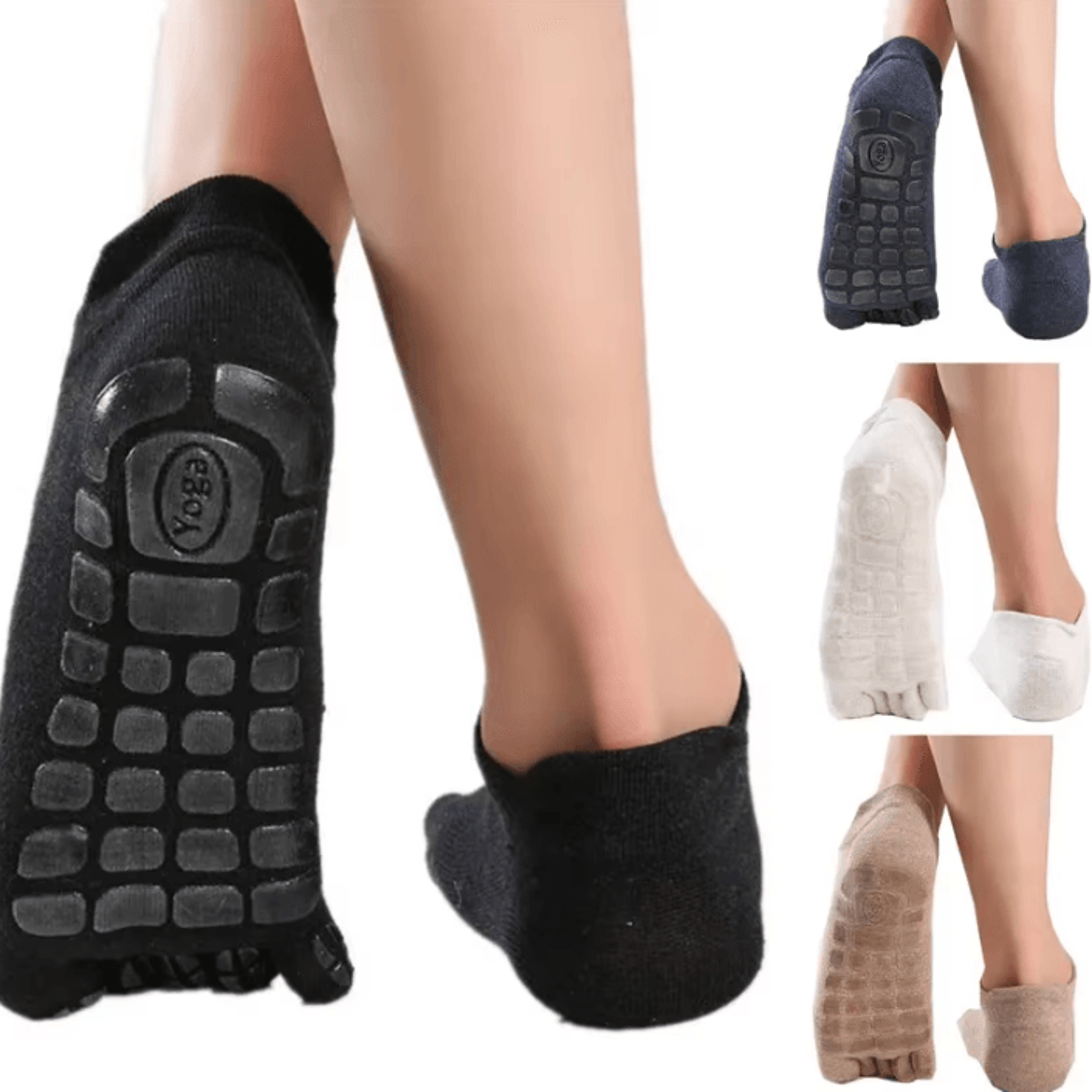 ToeCozy Mens Thick NonSlip FiveFinger Winter Socks 0