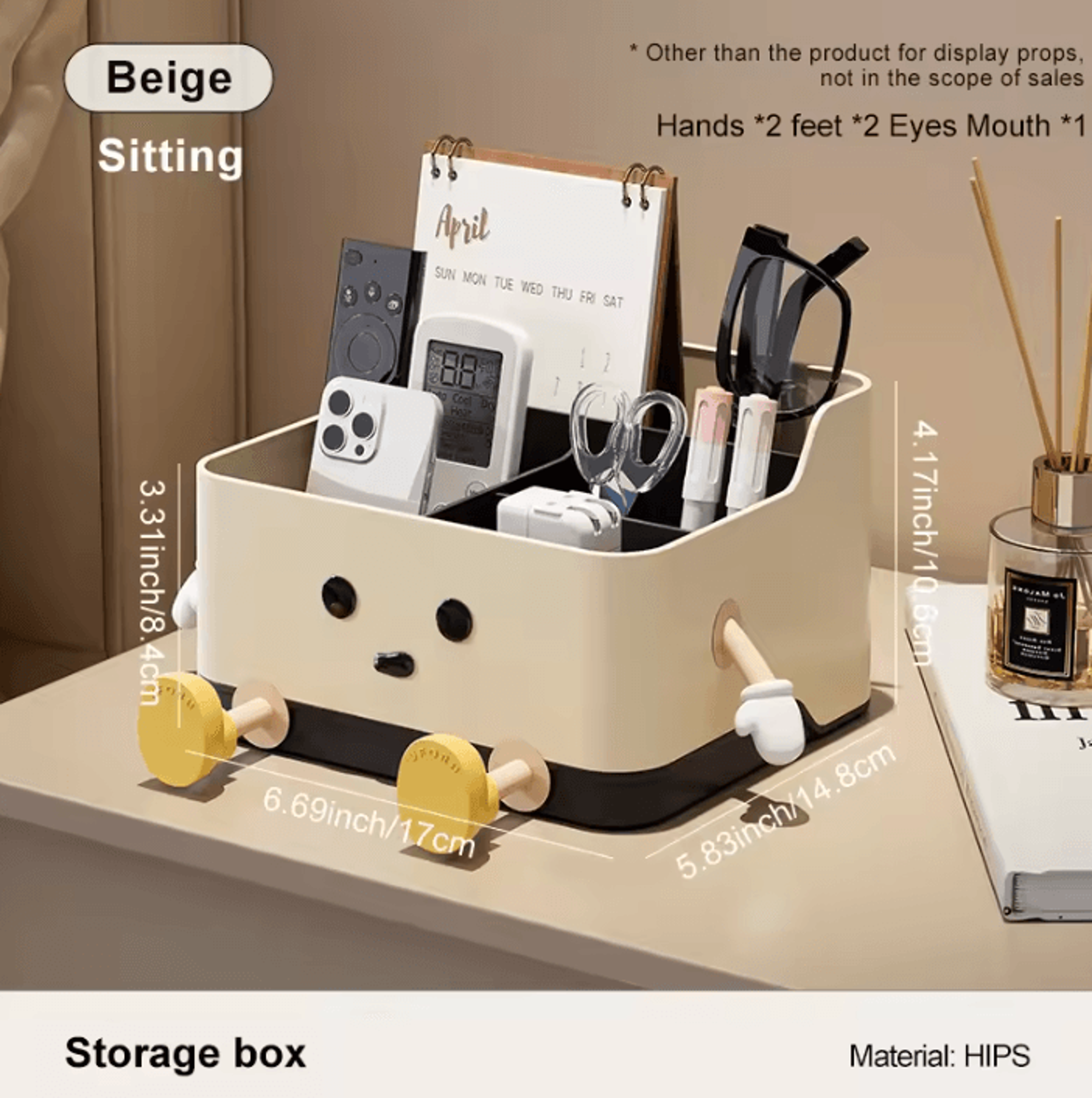 UFORU MultiCompartment Desktop Organizer For Remotes And Office Essentials 4