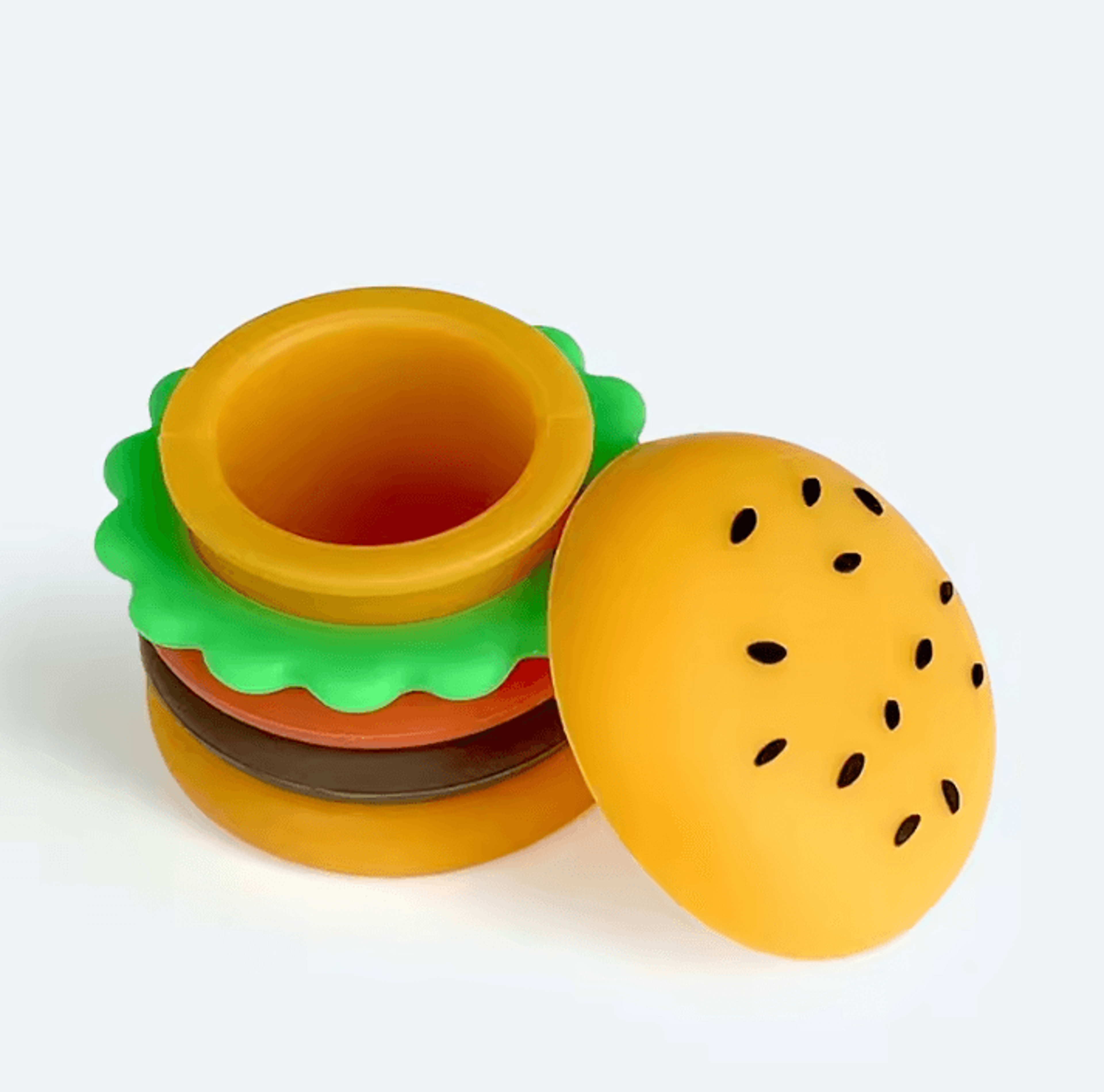 BurgerPop 5ml Hamburger Shaped Silicone Storage Jar 1