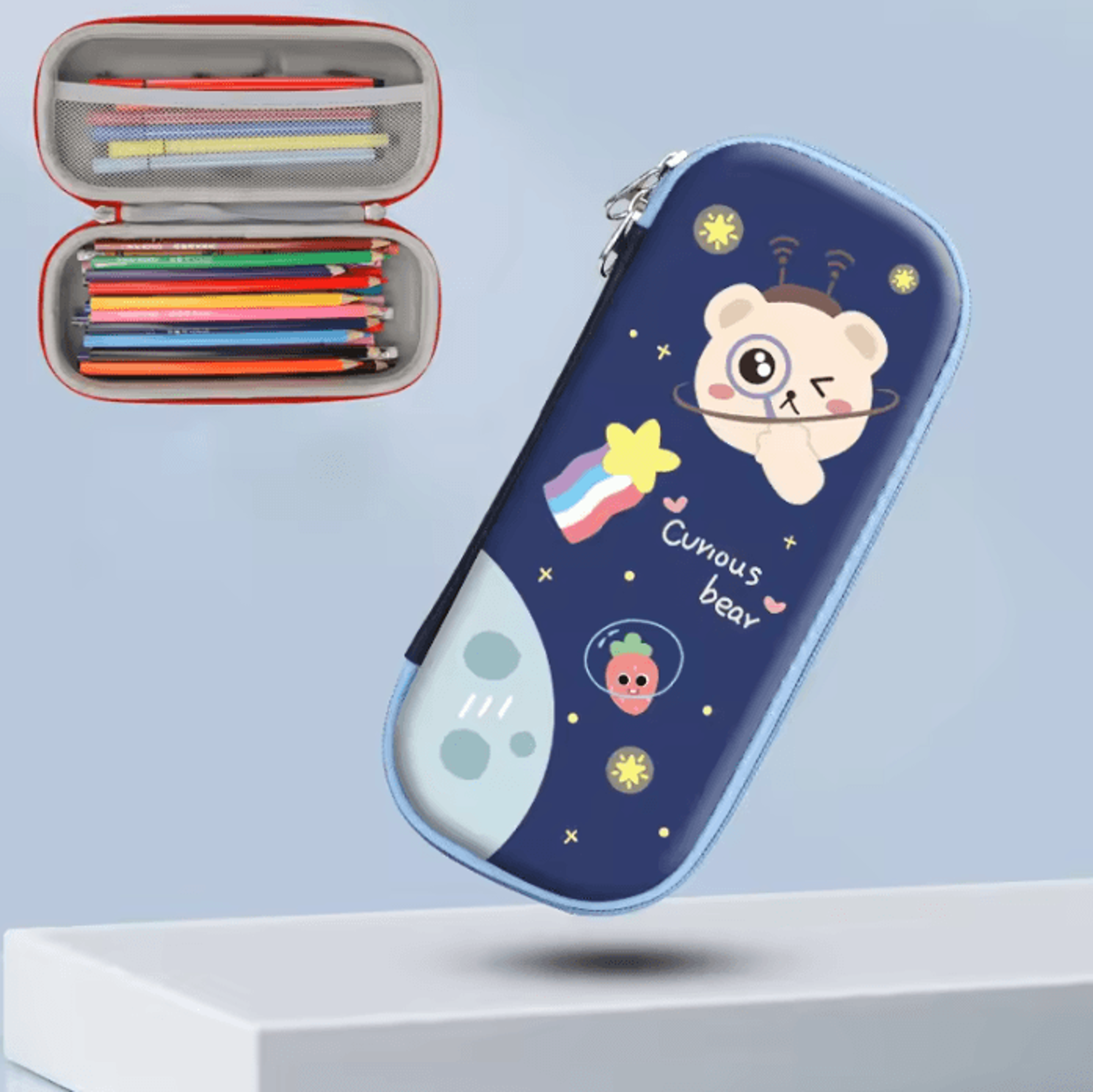 DoodleBuddy Cute Cartoon Large Capacity Pencil Case For School And Stationery Storage 10