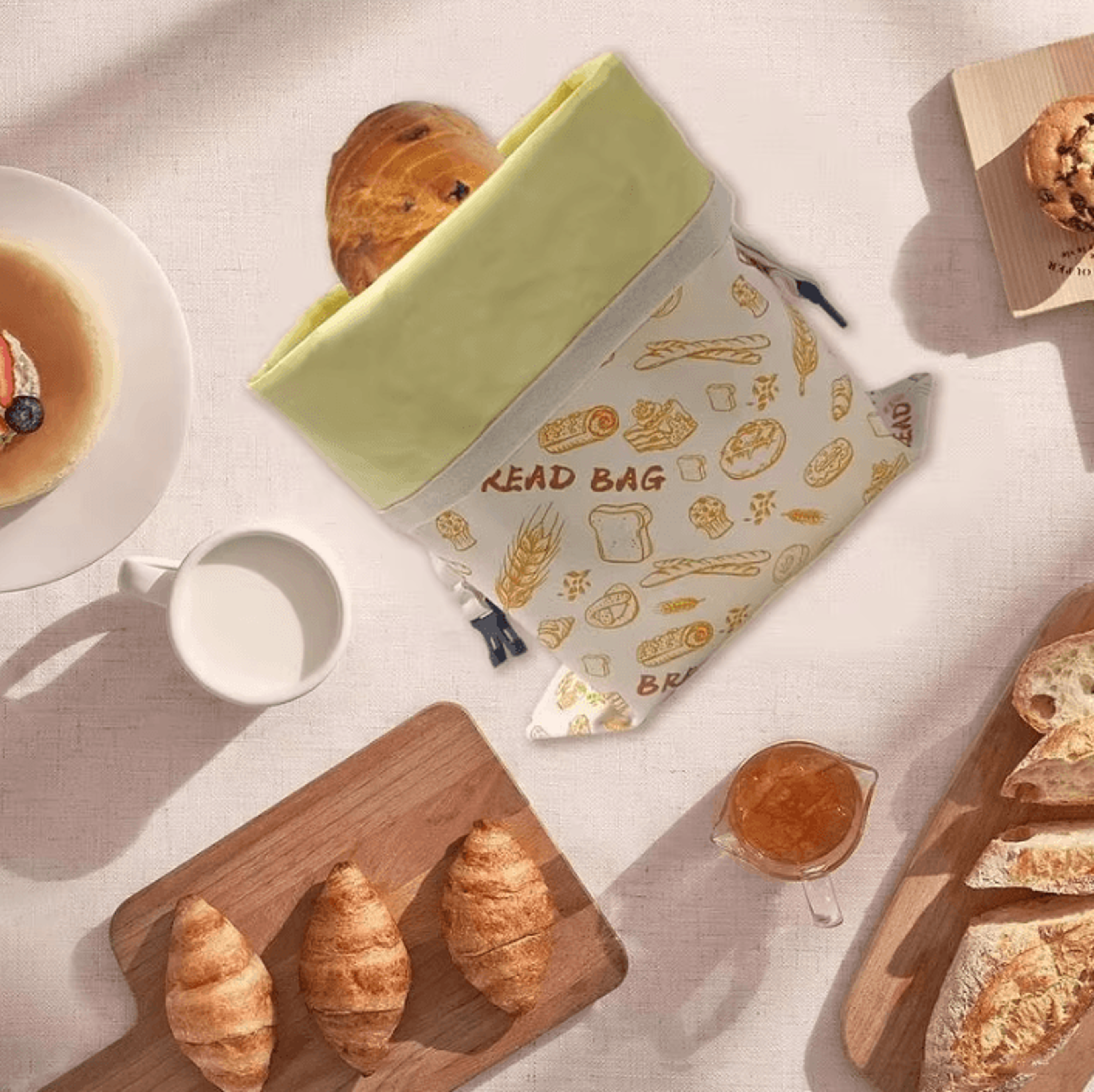 BeeFresh Reusable Beeswax Bread Storage Bag For Fresh Loaf Preservation 3