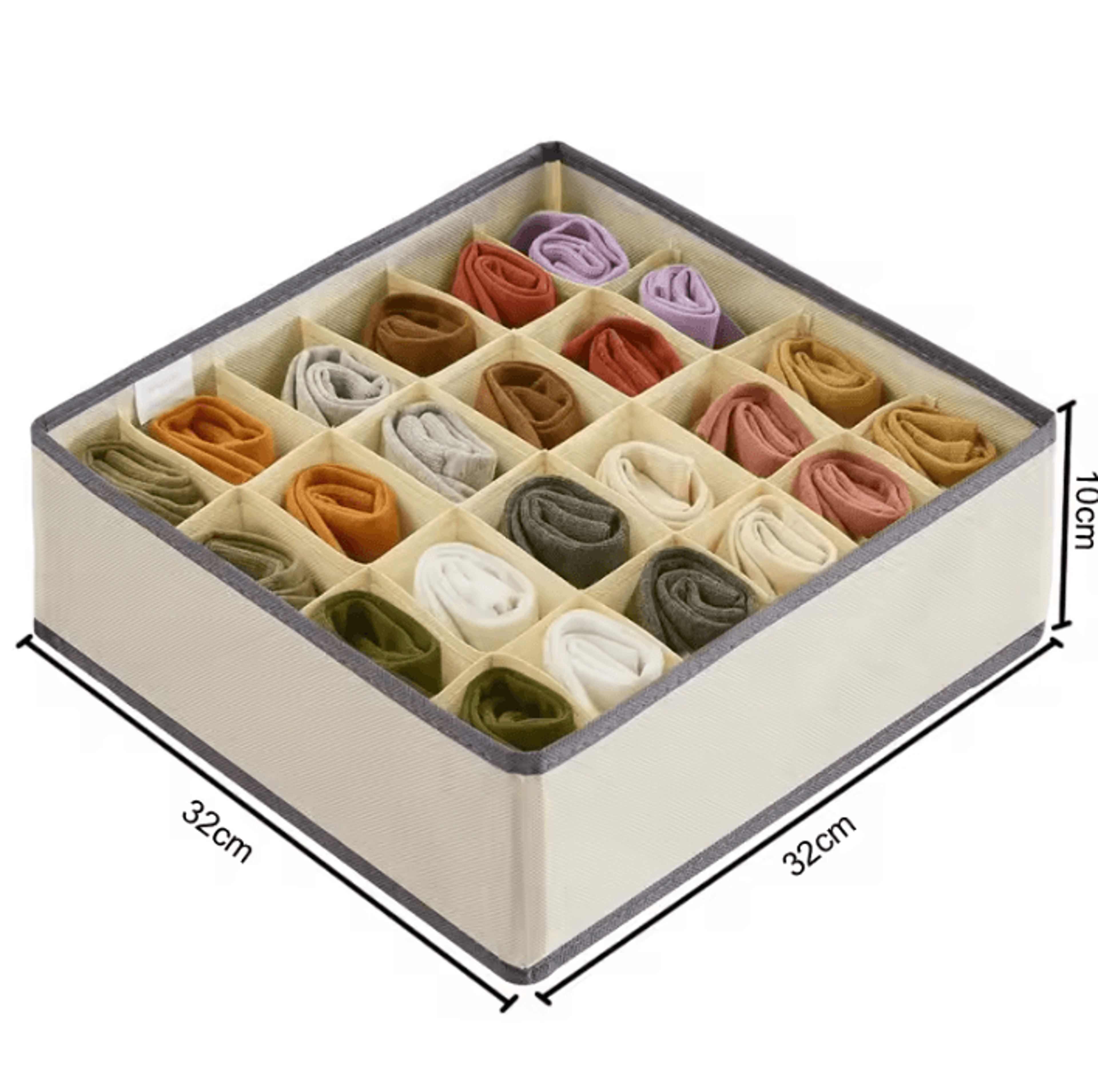 TidyNest Foldable Sock And Underwear Drawer Organizer For SpaceSaving Closet Storage 7