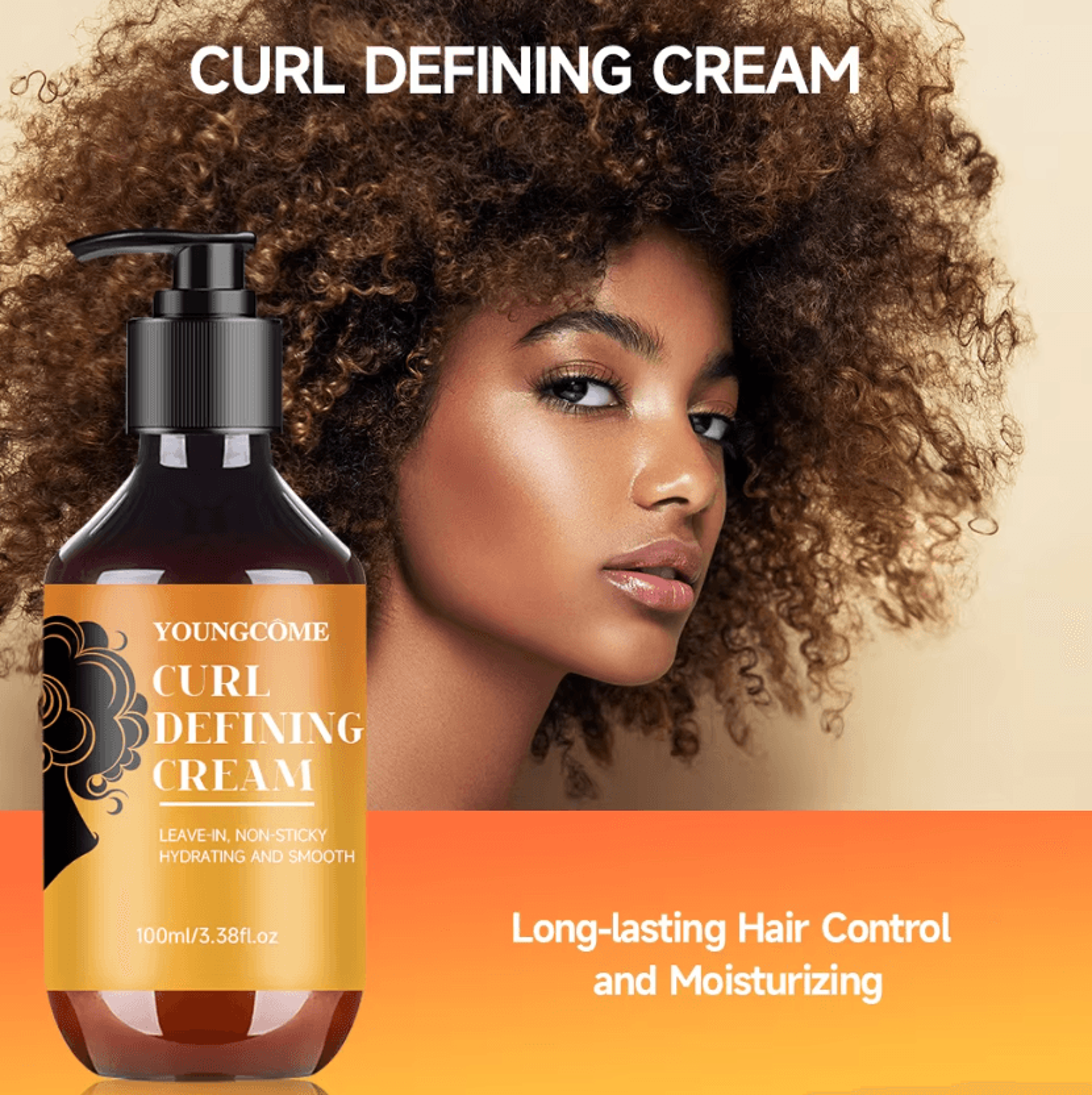 CurlBloom Argan Oil Curl Defining Cream 100ml For Soft Bouncy And FrizzControlled Curls 0