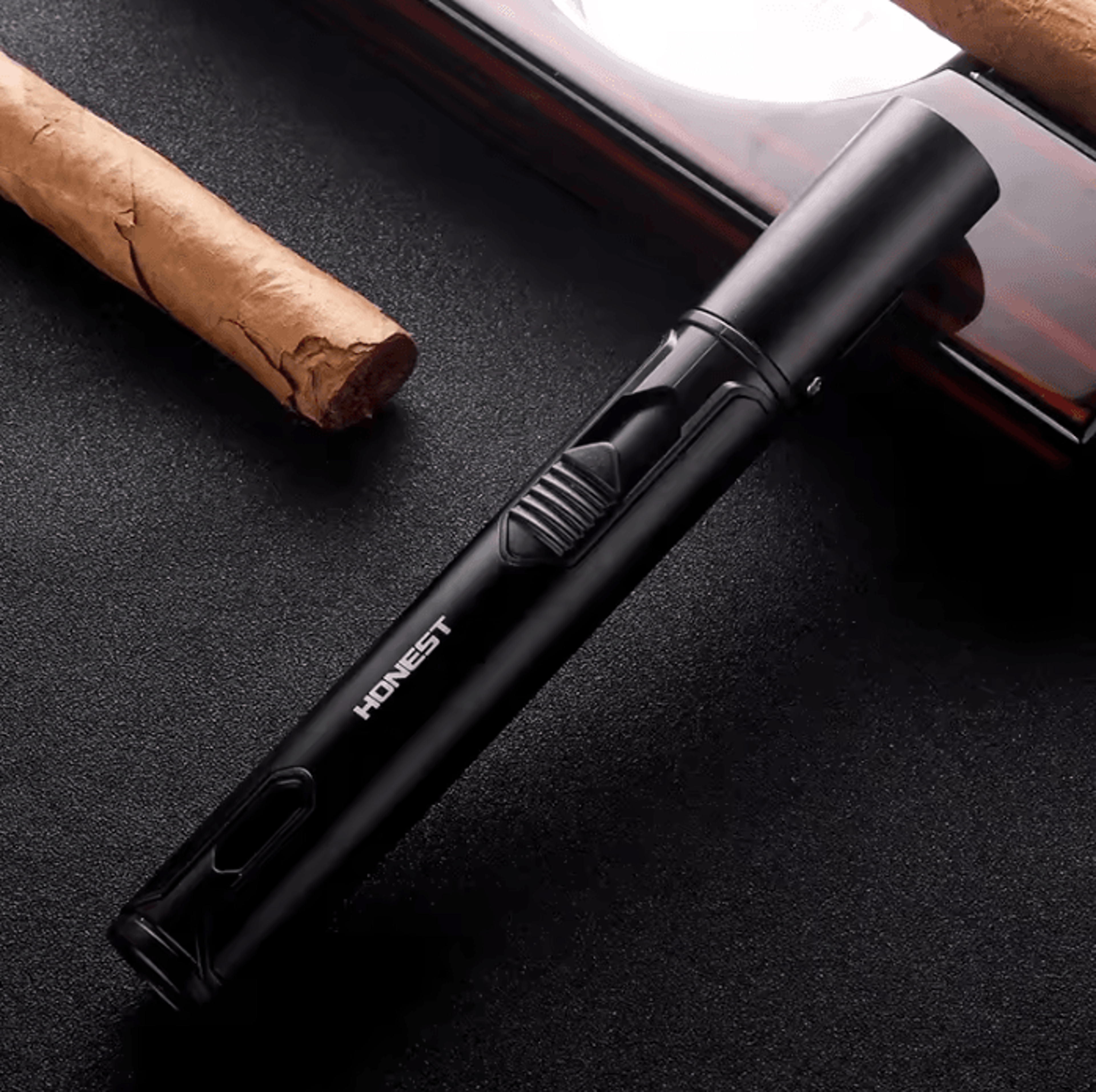 HONEST FlamePro Metal Windproof Jet Torch Pen Lighter For Outdoor And Kitchen Use 5