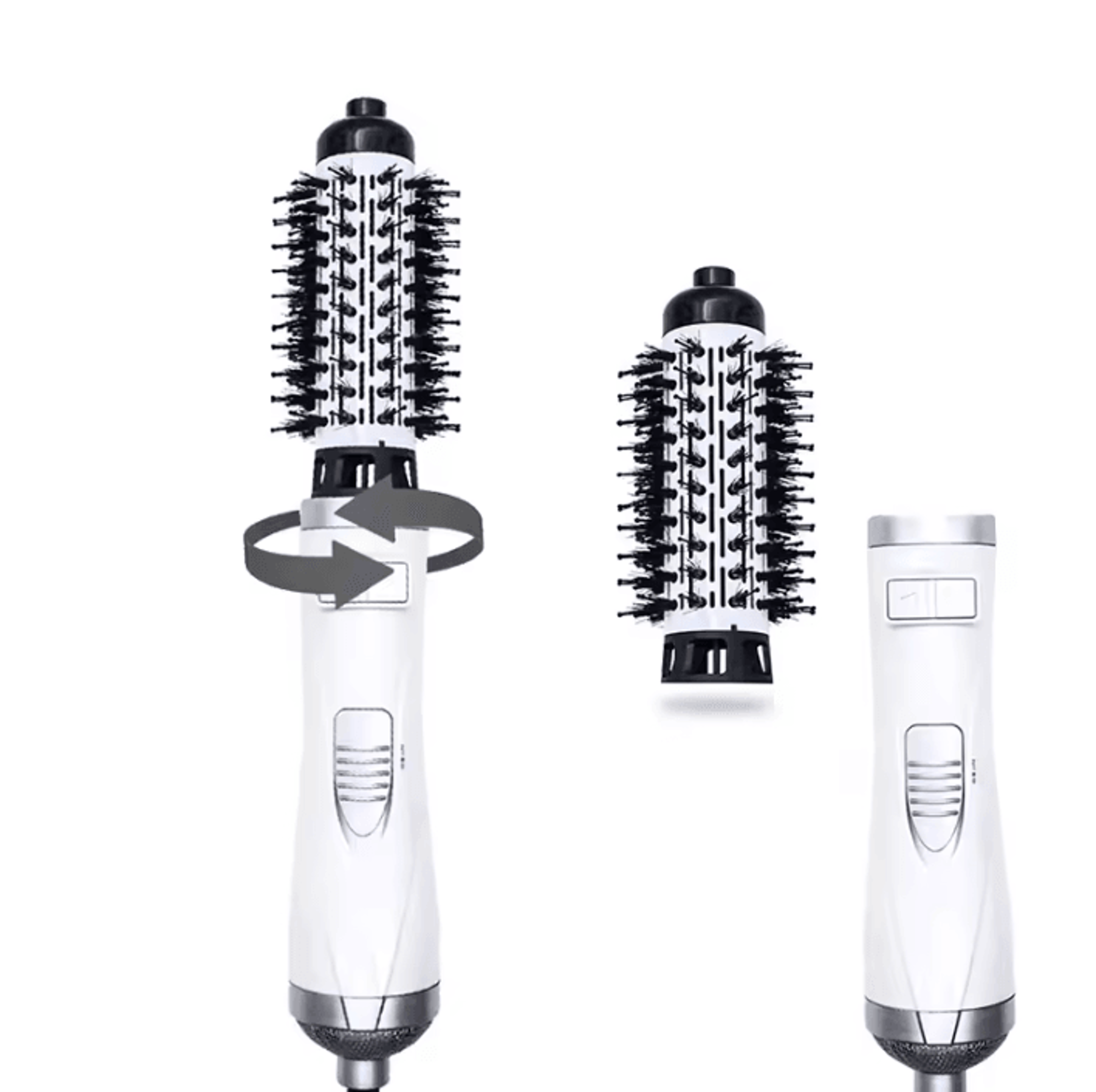 StyleViva 2in1 Rotating Hot Air Brush Hair Dryer With Ceramic Styling And Negative Ion Technology 5