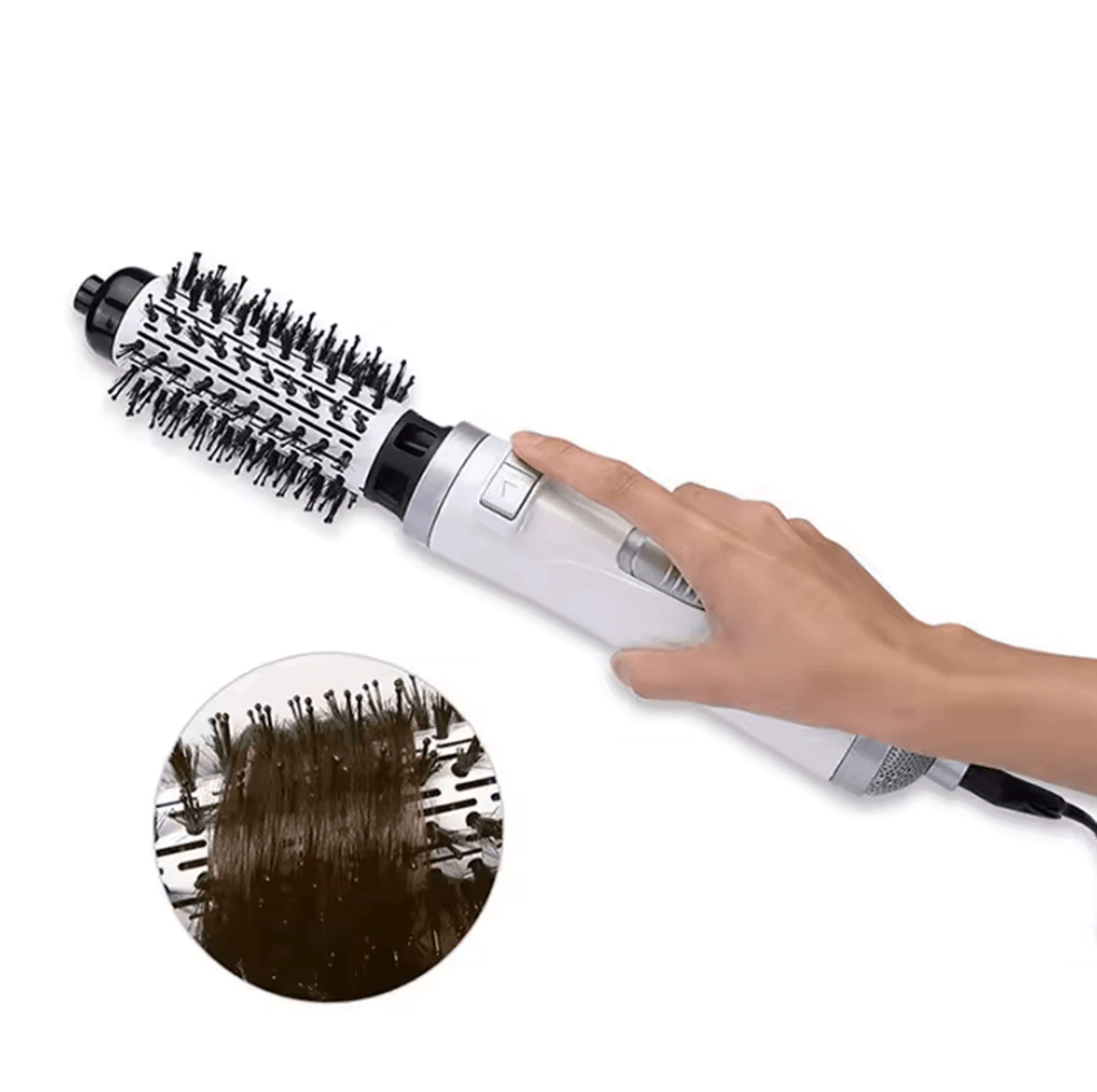 StyleViva 2in1 Rotating Hot Air Brush Hair Dryer With Ceramic Styling And Negative Ion Technology 4