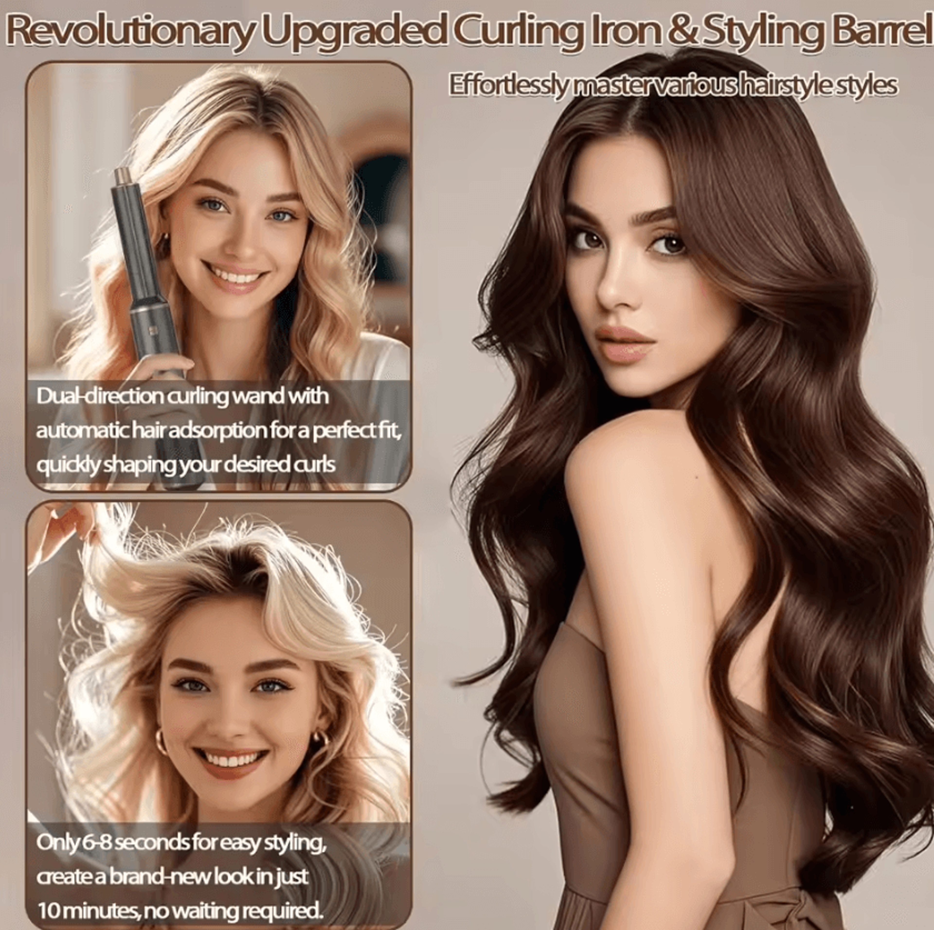 AirGlam 5in1 Hot Air Hair Dryer Brush With Negative Ion Styling Technology 2