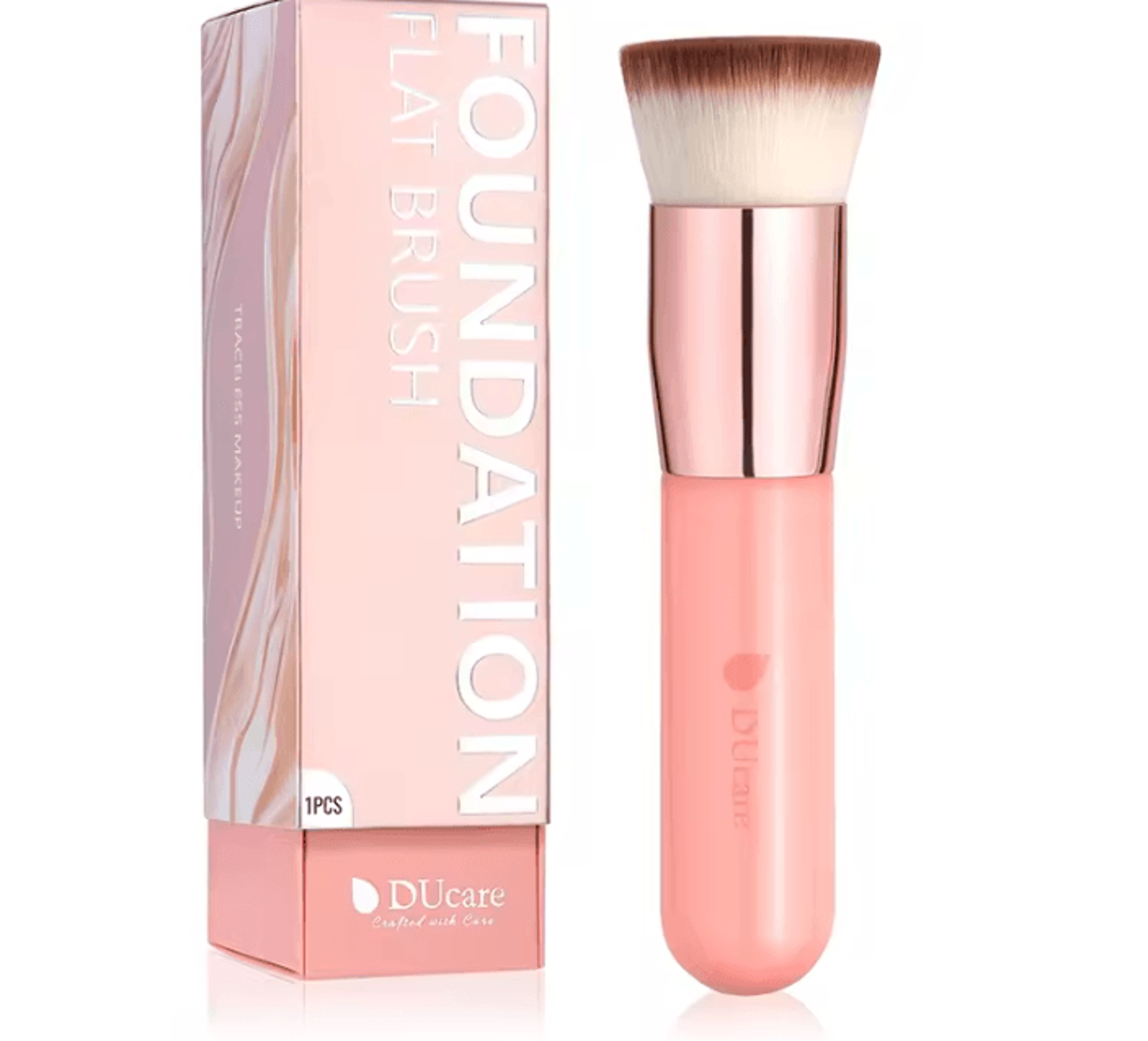 DUcare VelvetBlend Flat Top Kabuki Foundation Brush For Smooth And Flawless Makeup 5