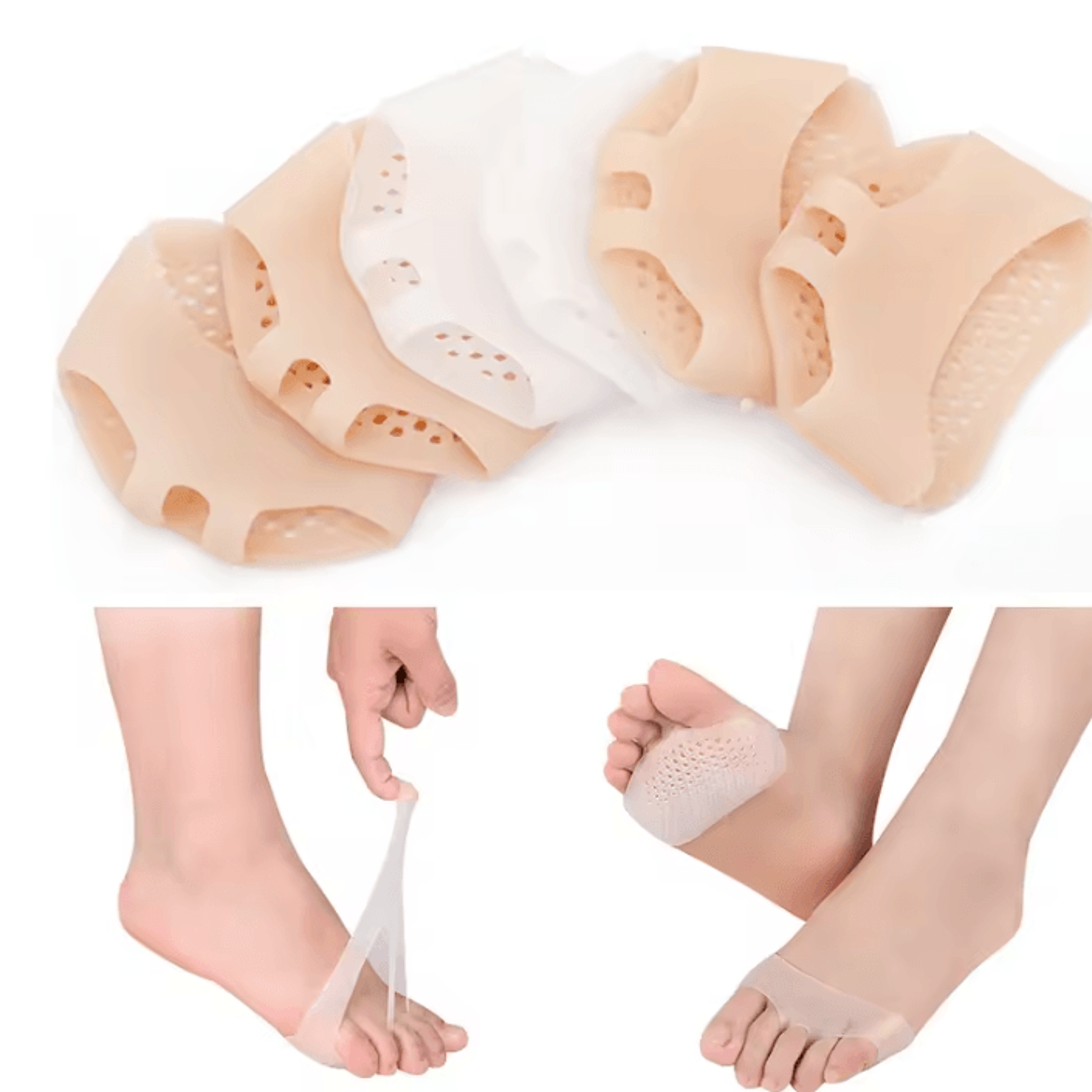 ComfortStride Silicone Gel Foot Pads For Heel And Forefoot Cushioning 1
