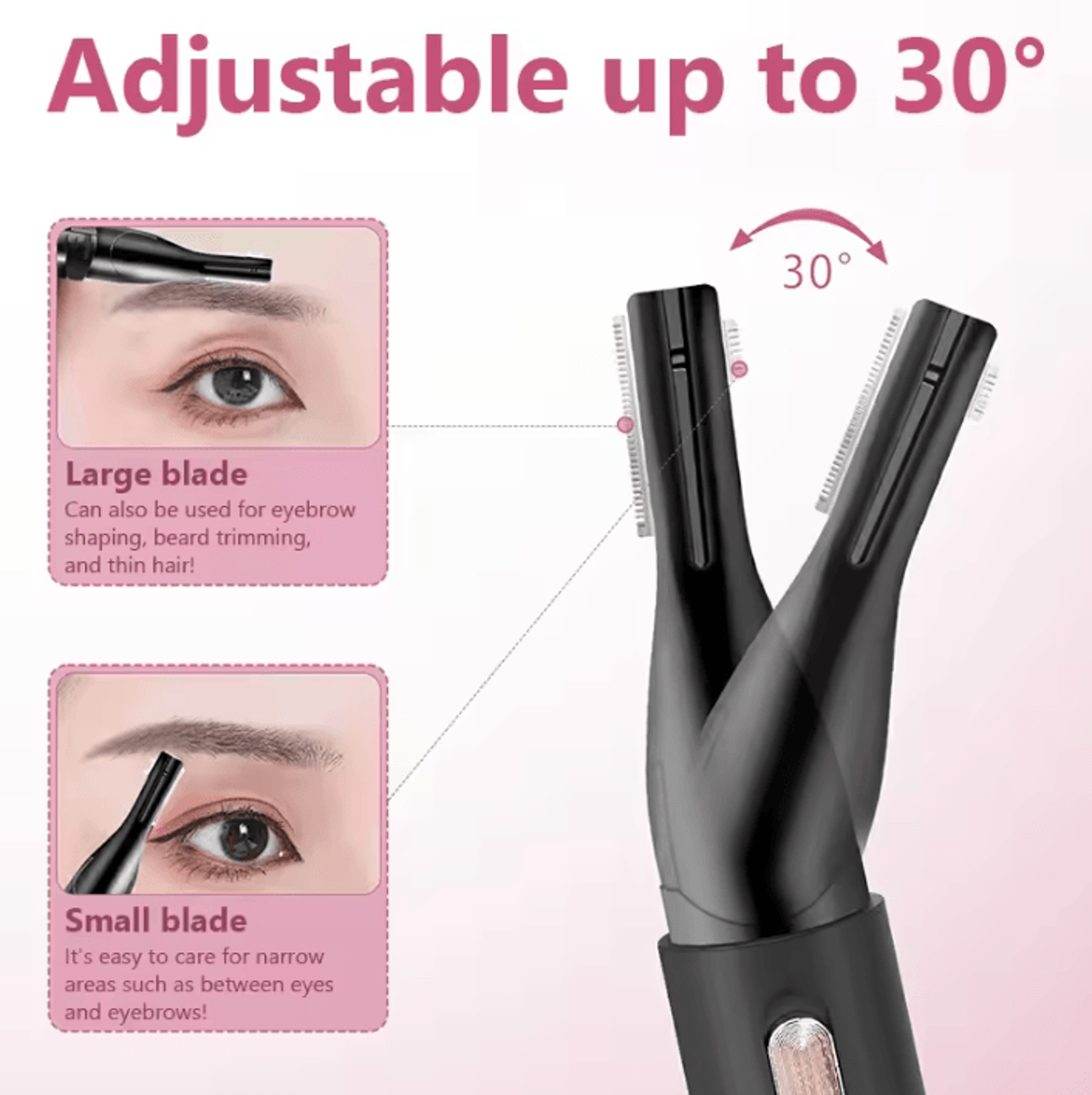 BrowSwift USB Rechargeable Electric Eyebrow Shaver For Easy And Precise Grooming 2