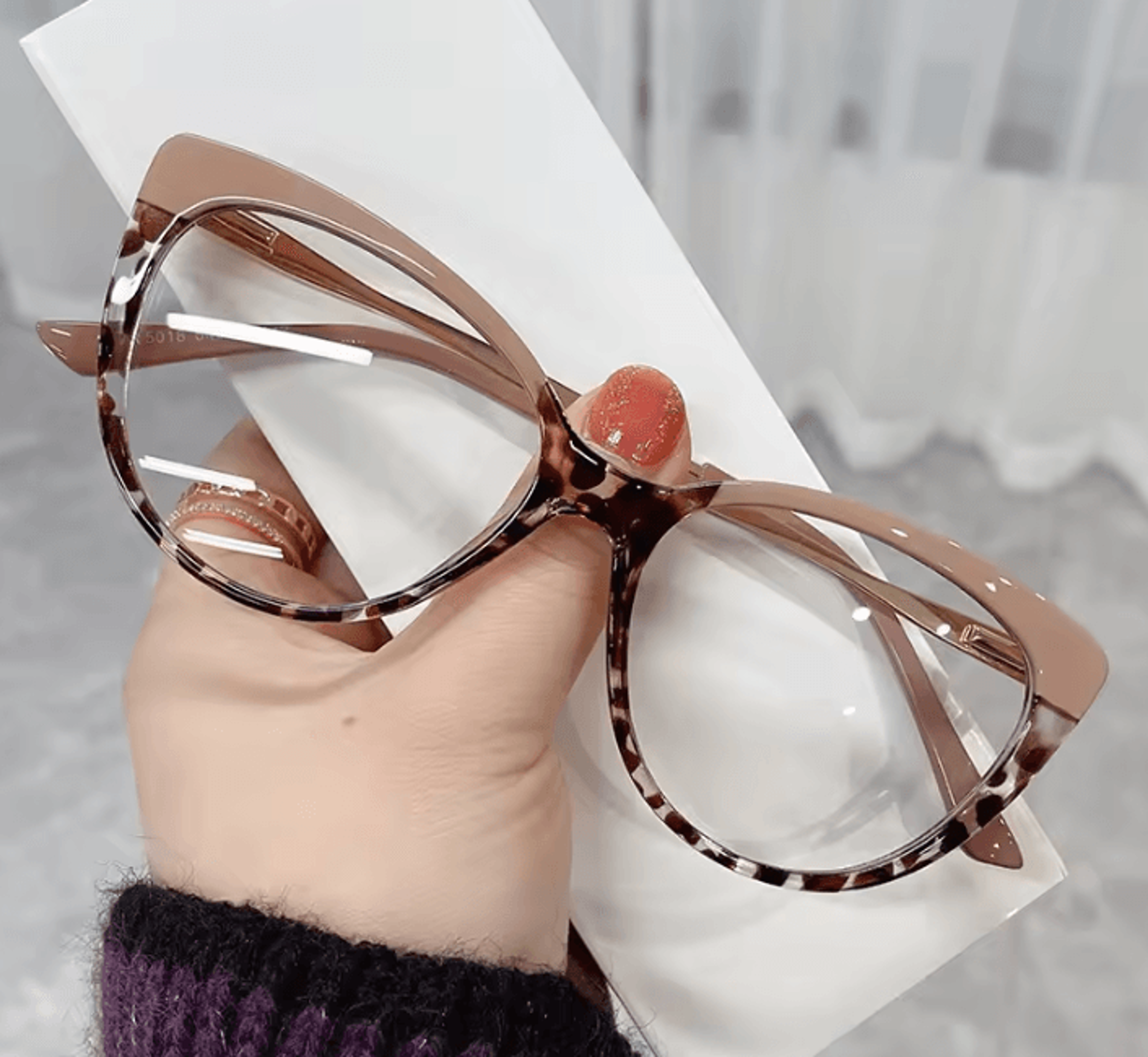 OEC CPO ChicFeline Vintage Cat Eye Eyeglasses Frames For Women 0