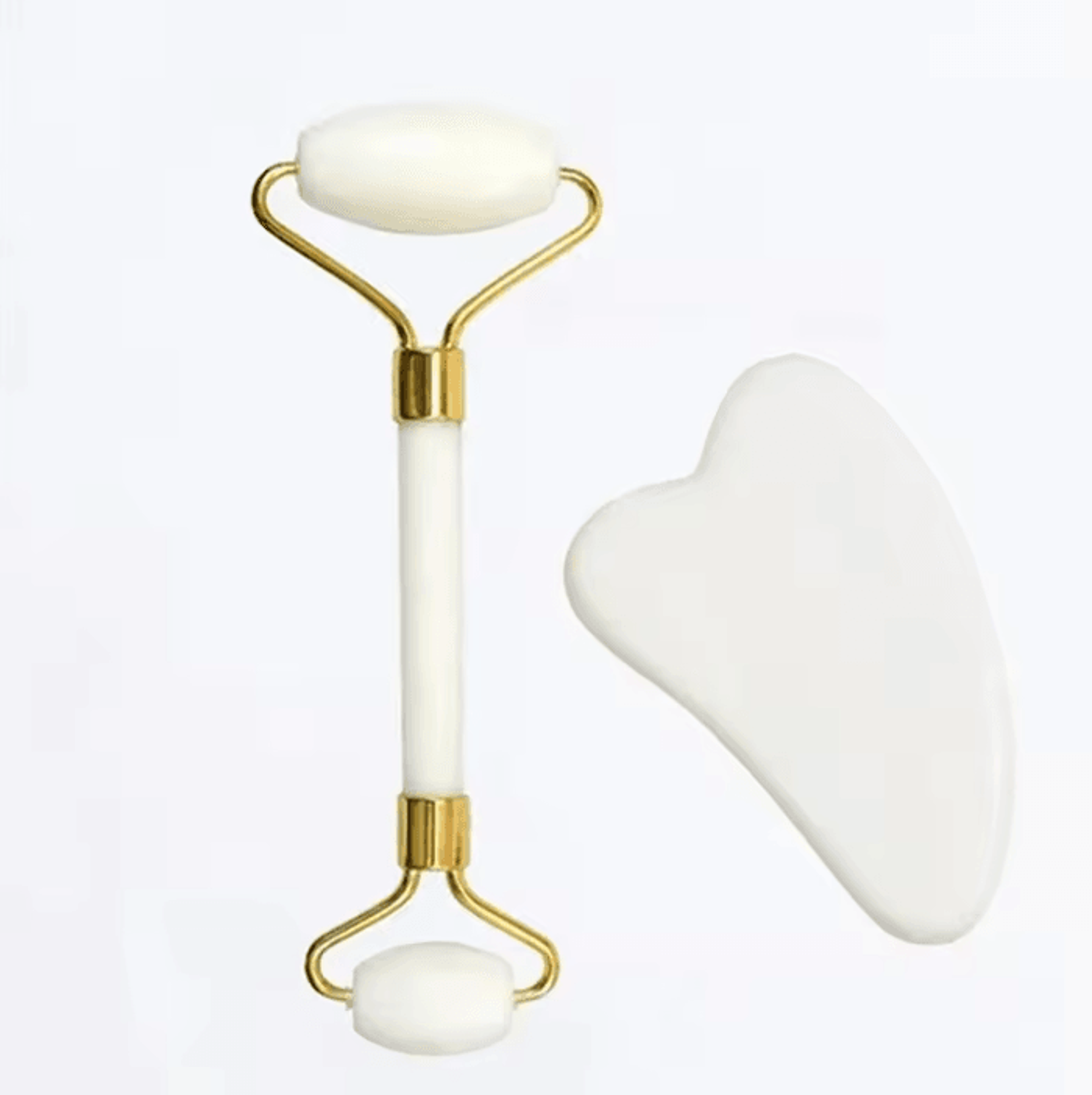 JadeSerenity Natural Stone Facial Roller And Gua Sha Massager For Face And Neck 2