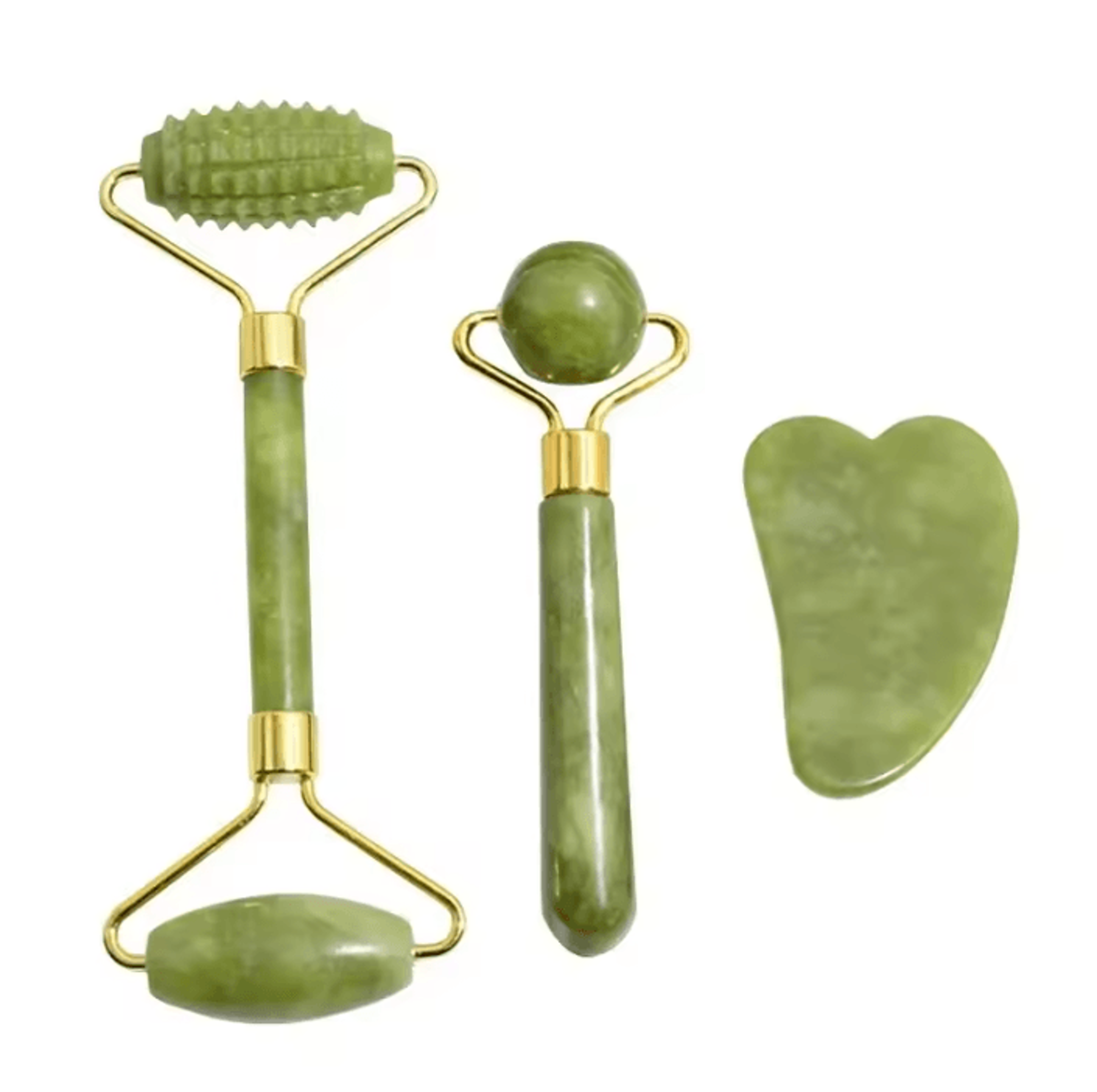 JadeSerenity Natural Stone Facial Roller And Gua Sha Massager For Face And Neck 3