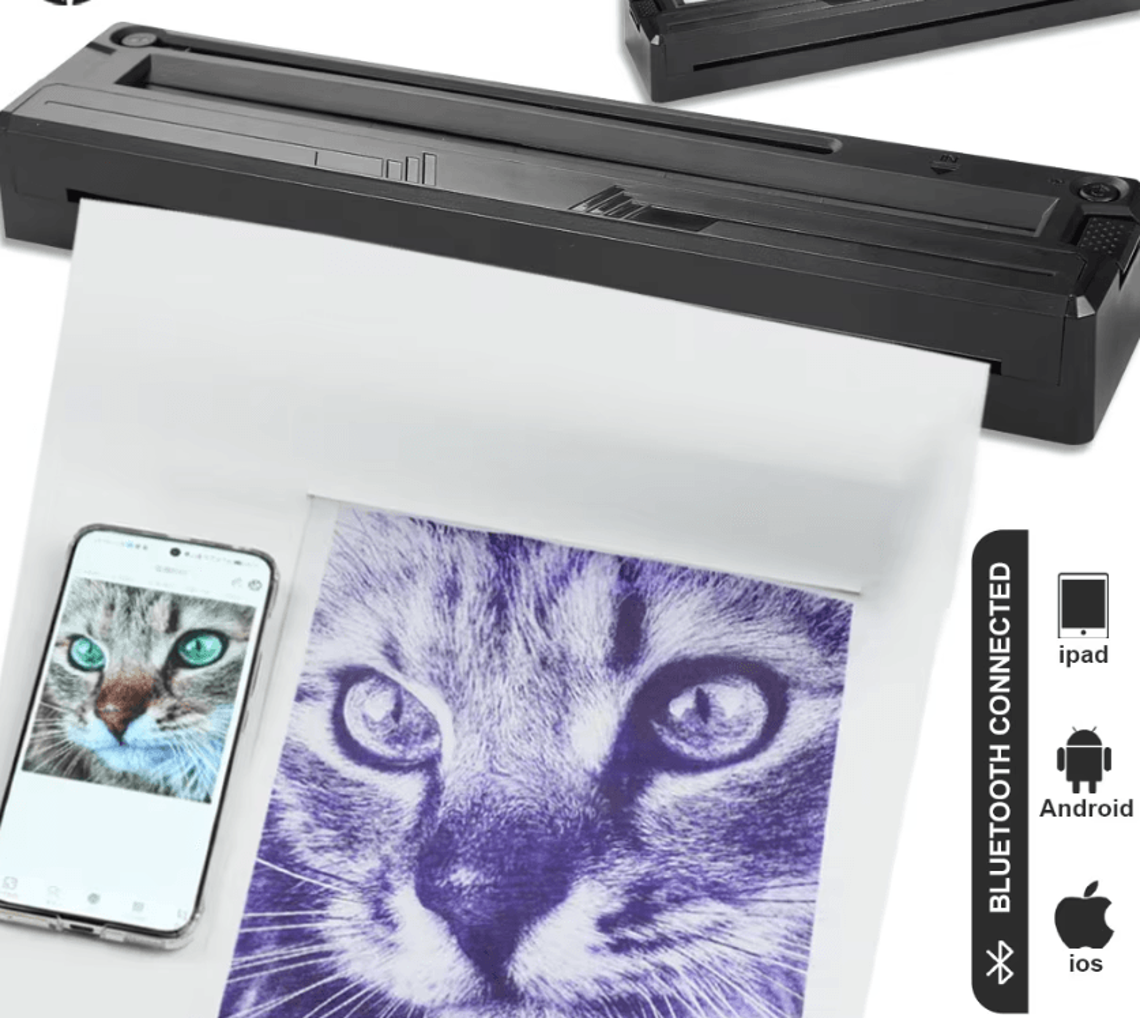 InkPrint Pro Wireless Bluetooth Tattoo Stencil Printer For Precise Design Transfers 0