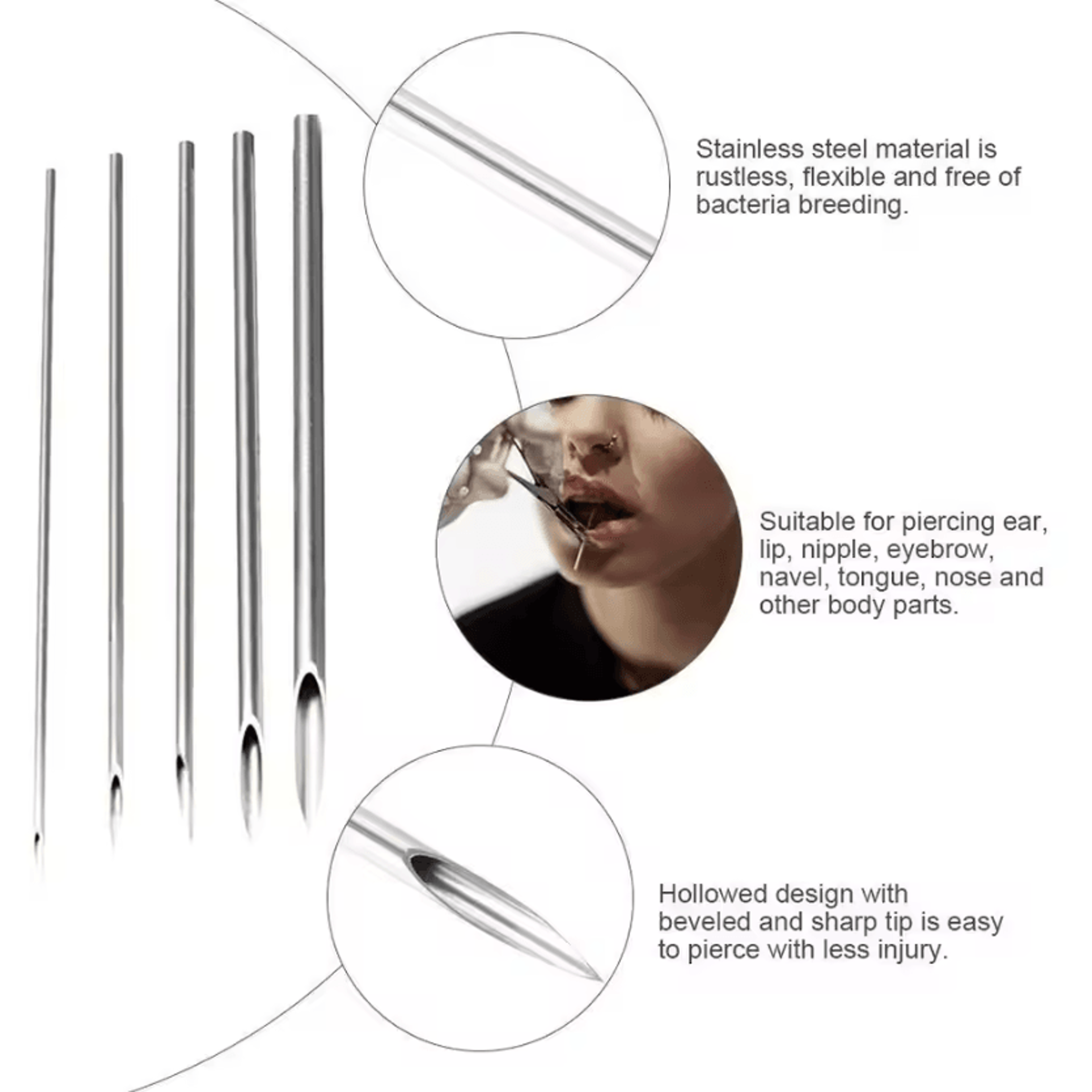 PiercePoint Elite Disposable Body Piercing Needles For Professional Piercing Supplies 3