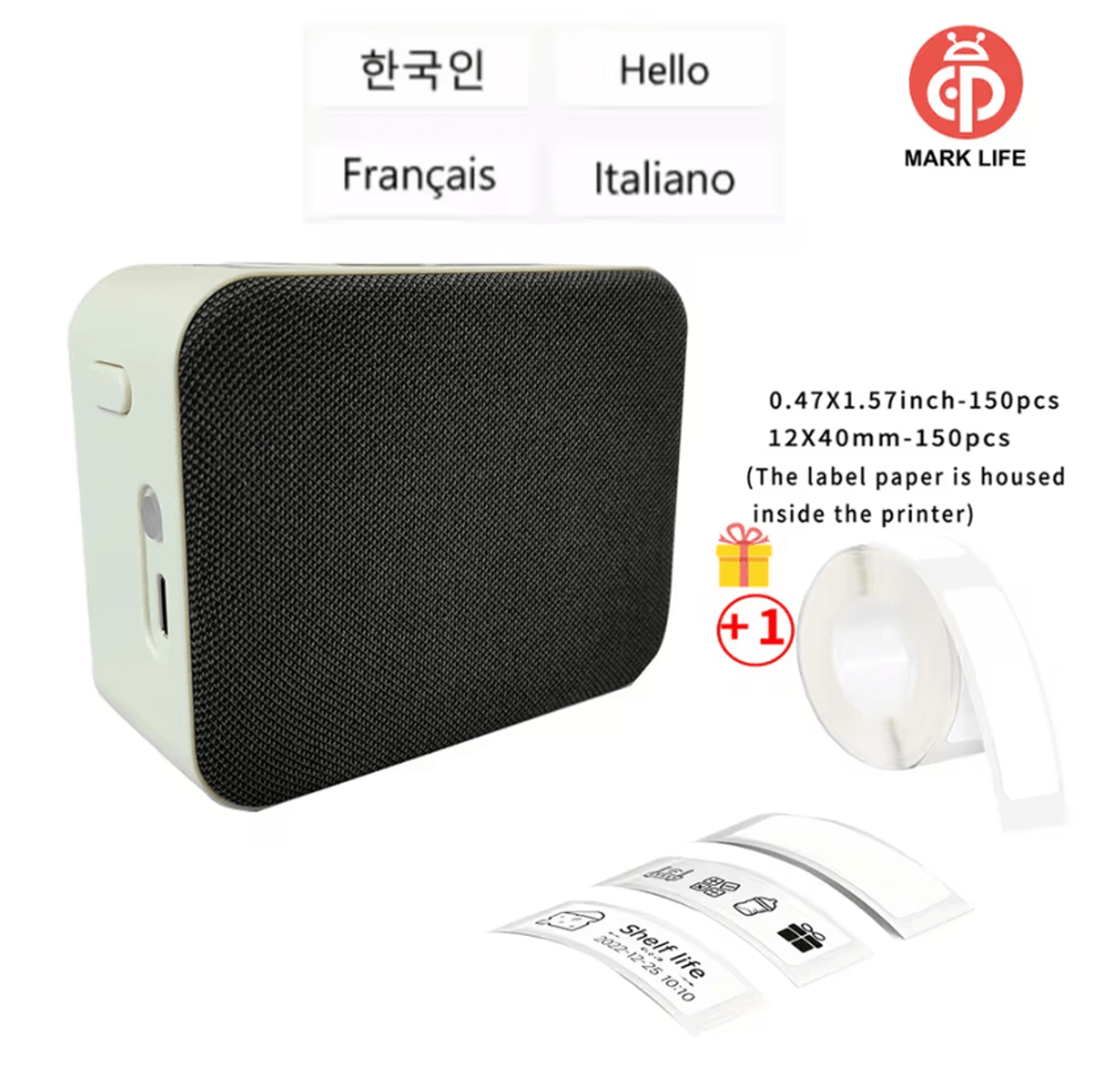 Marklife LabelEase Mini Bluetooth Thermal Label Printer For Office School And Retail 4