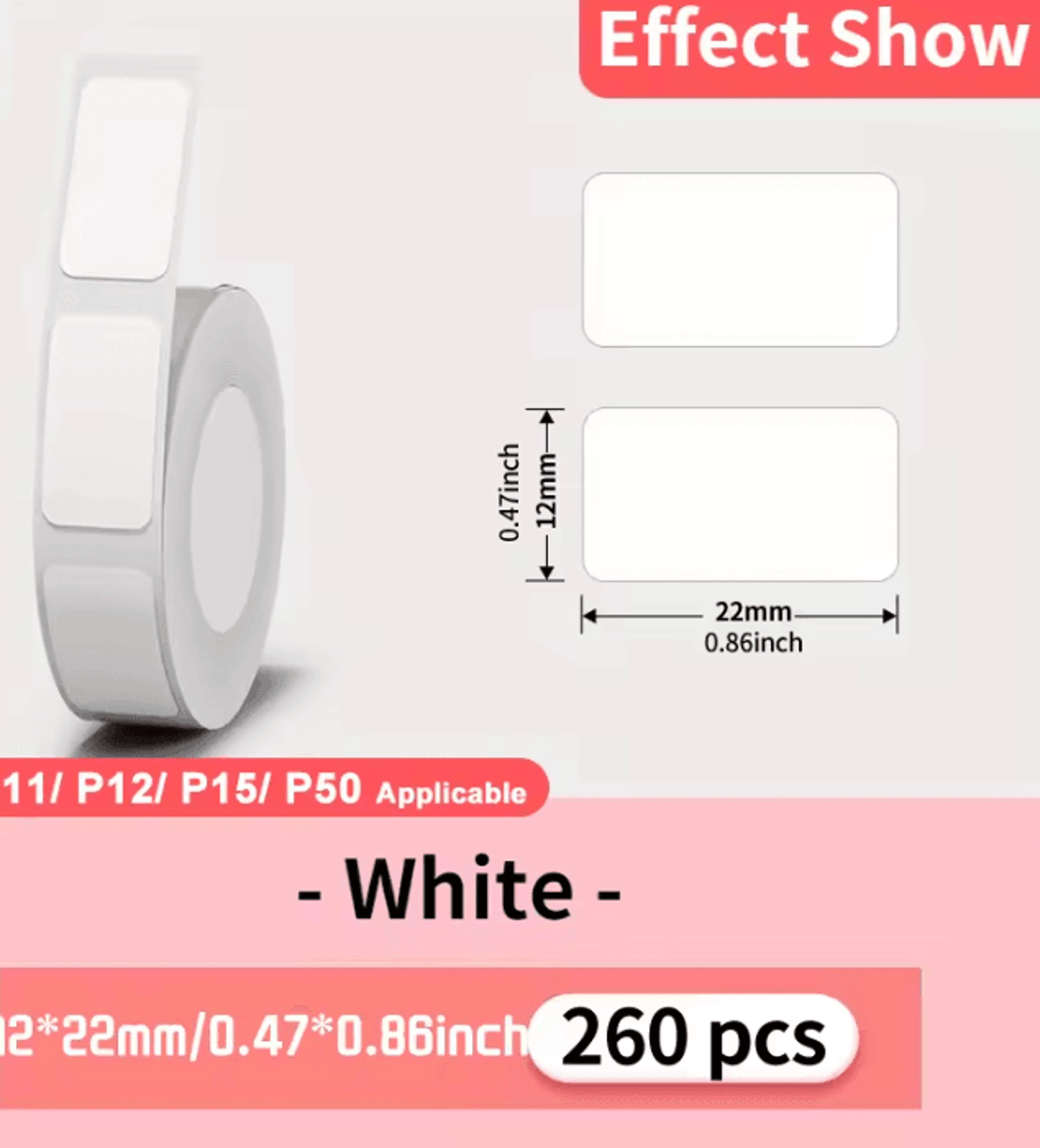 LabelGuard Flex Waterproof Thermal Printer Stickers For P15 M1 And P12 Label Makers 7