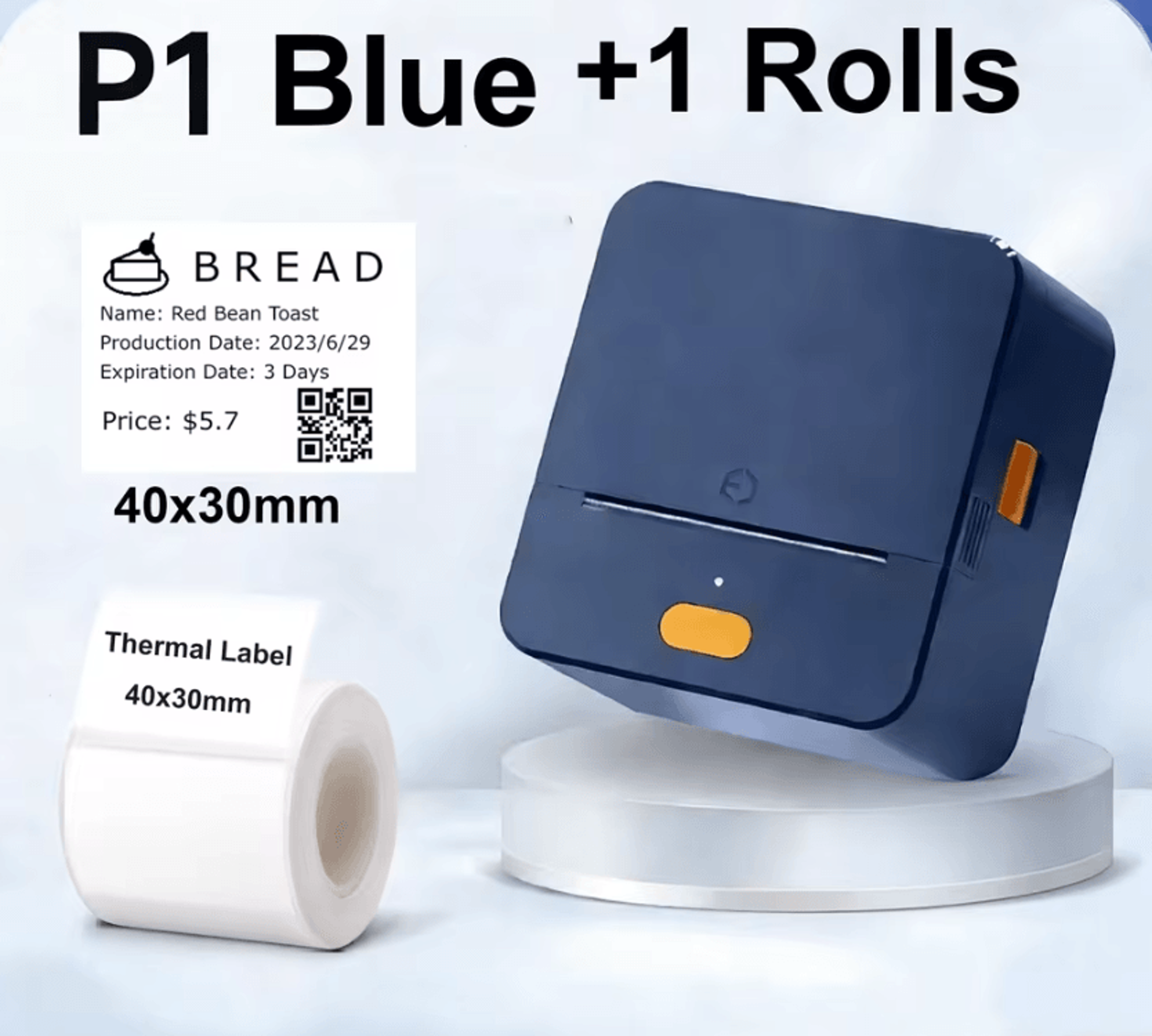 DETONGER P1 PocketPrint Mini Wireless Thermal Label Printer For Creative Stickers And Organization 5