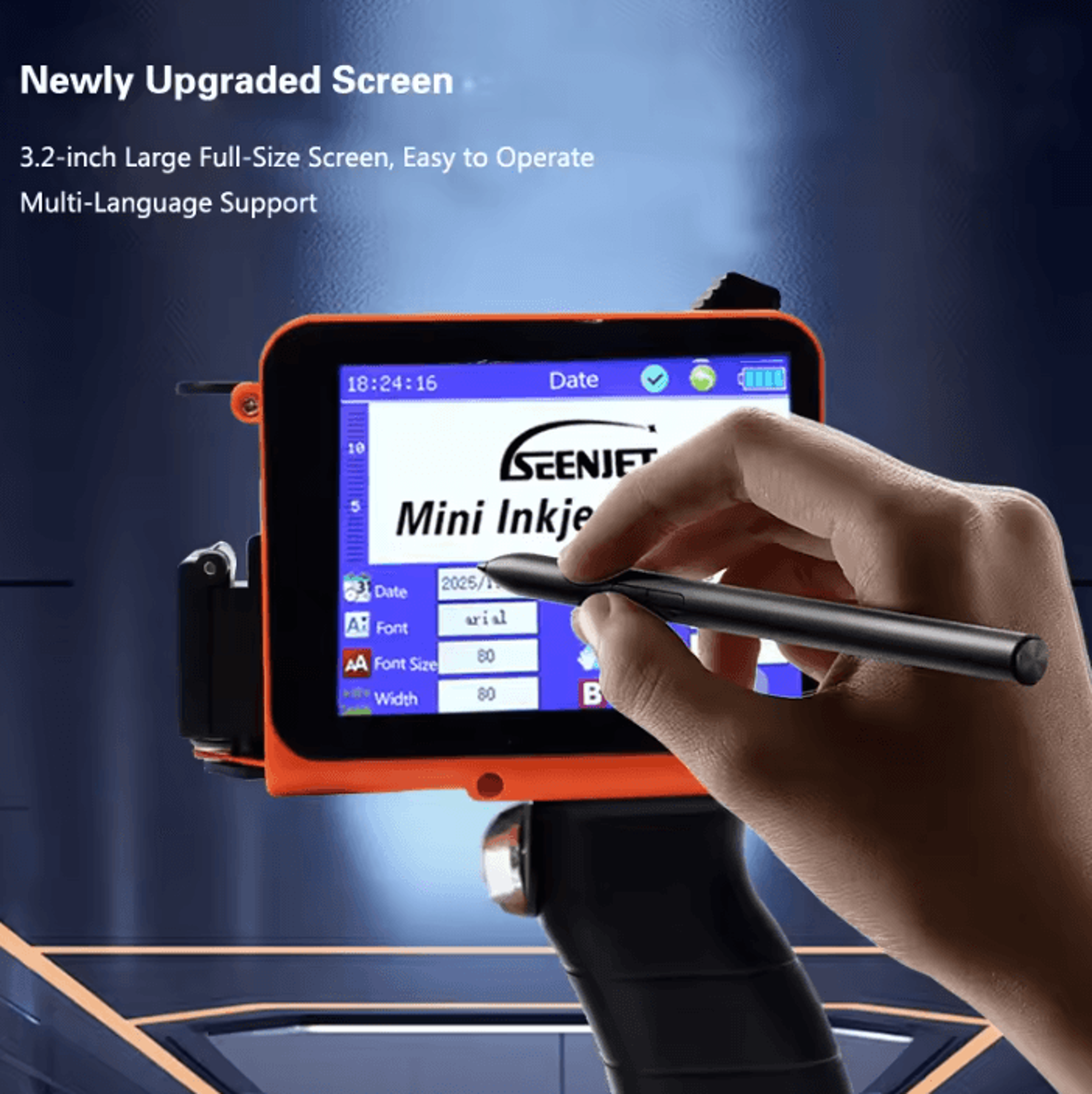 CodeStamp Pro Mini Handheld Inkjet Printer For Expiry Dates QR Codes And Product Packaging 4
