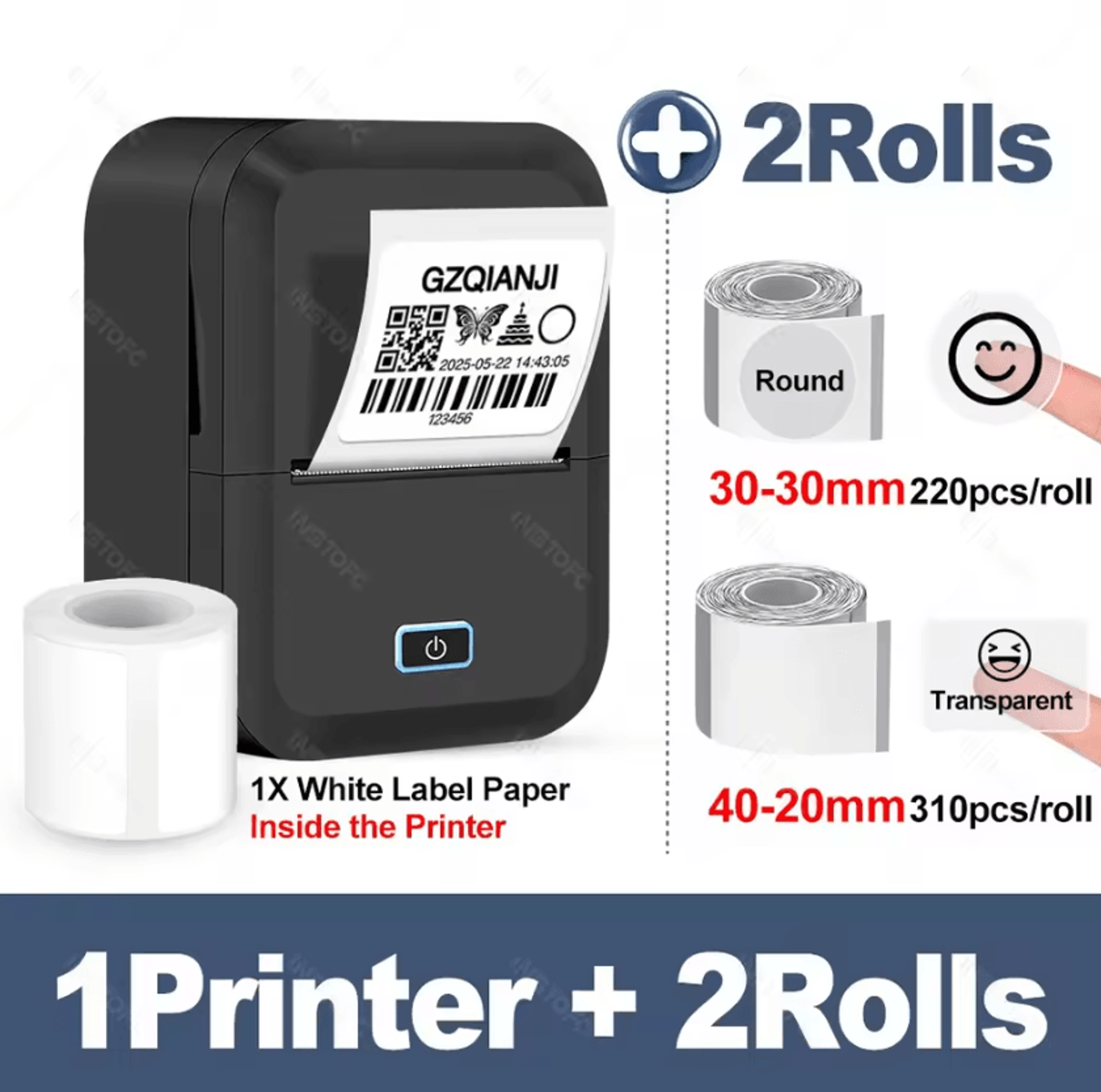 Marklife X2 PocketLabel Mini Inkless Thermal Printer For Stickers And Everyday Organization 7