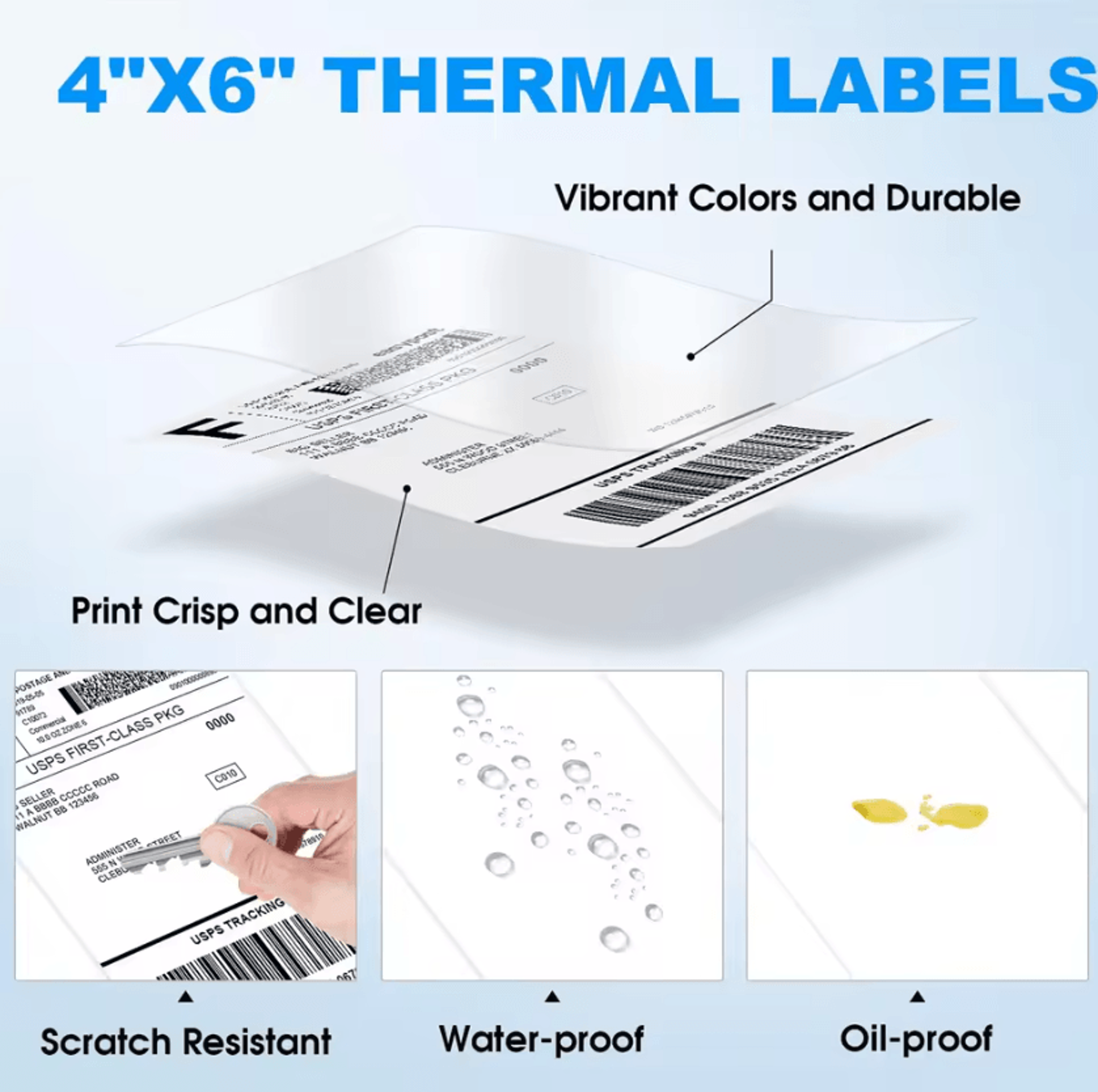ShipSeal Pro 4x6 SelfAdhesive Thermal Shipping Labels For Barcode And Package Printing 2