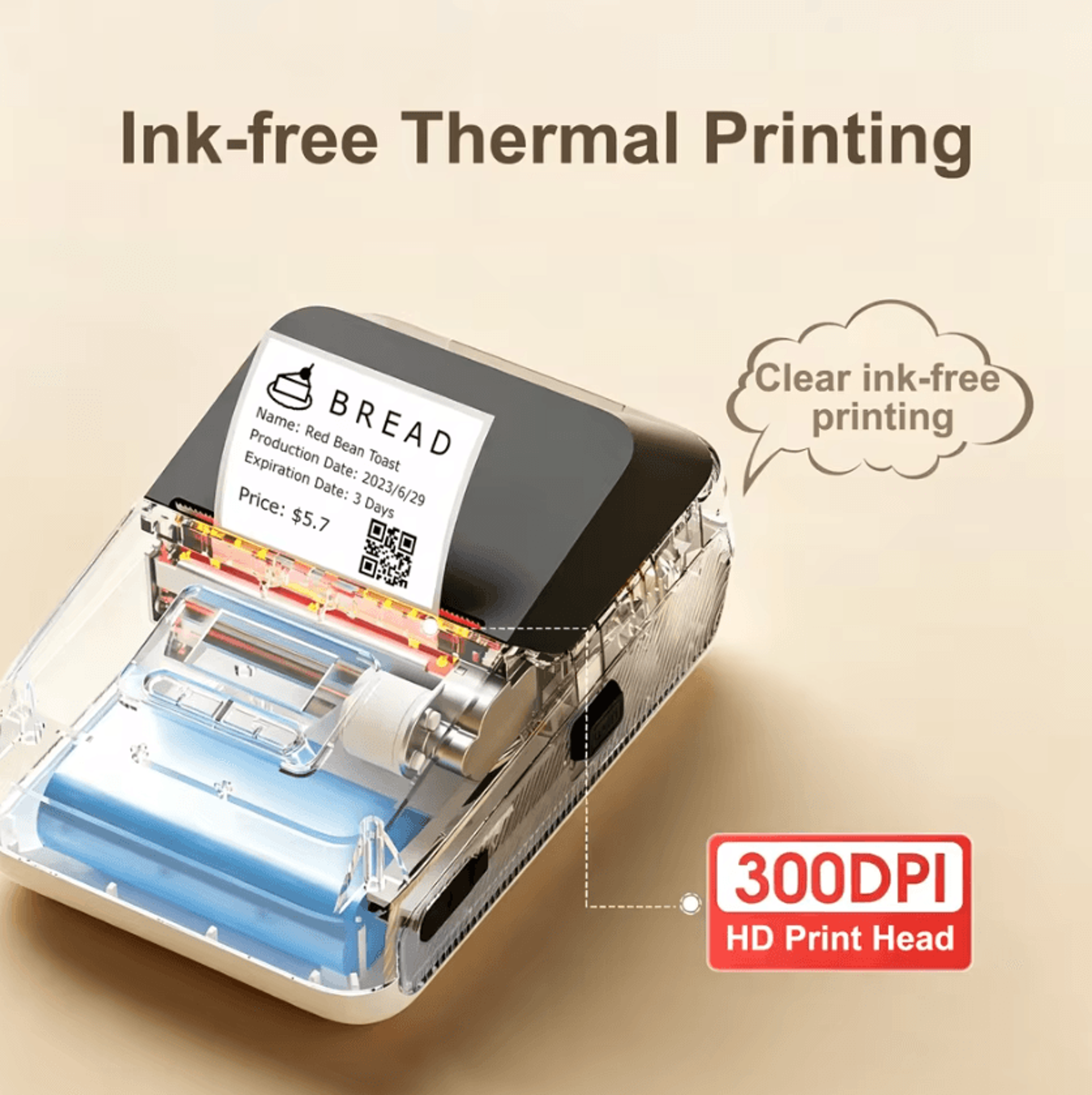 DETONGER DP27P PrecisionTag 300 DPI Wireless Thermal Label Printer For Jewelry Cables And Home Offi 2