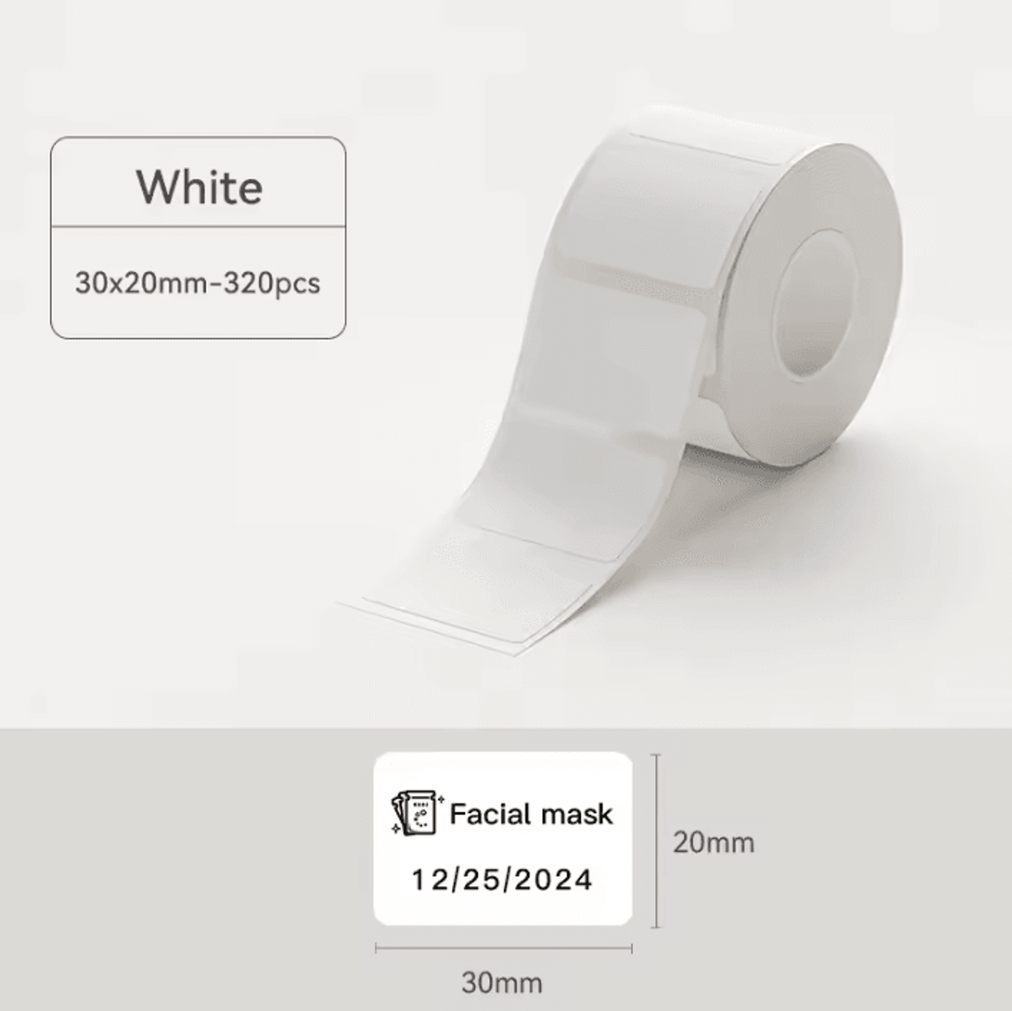 NIIMBOT White Thermal Label Stickers For B1 B21 B3S Printers 4