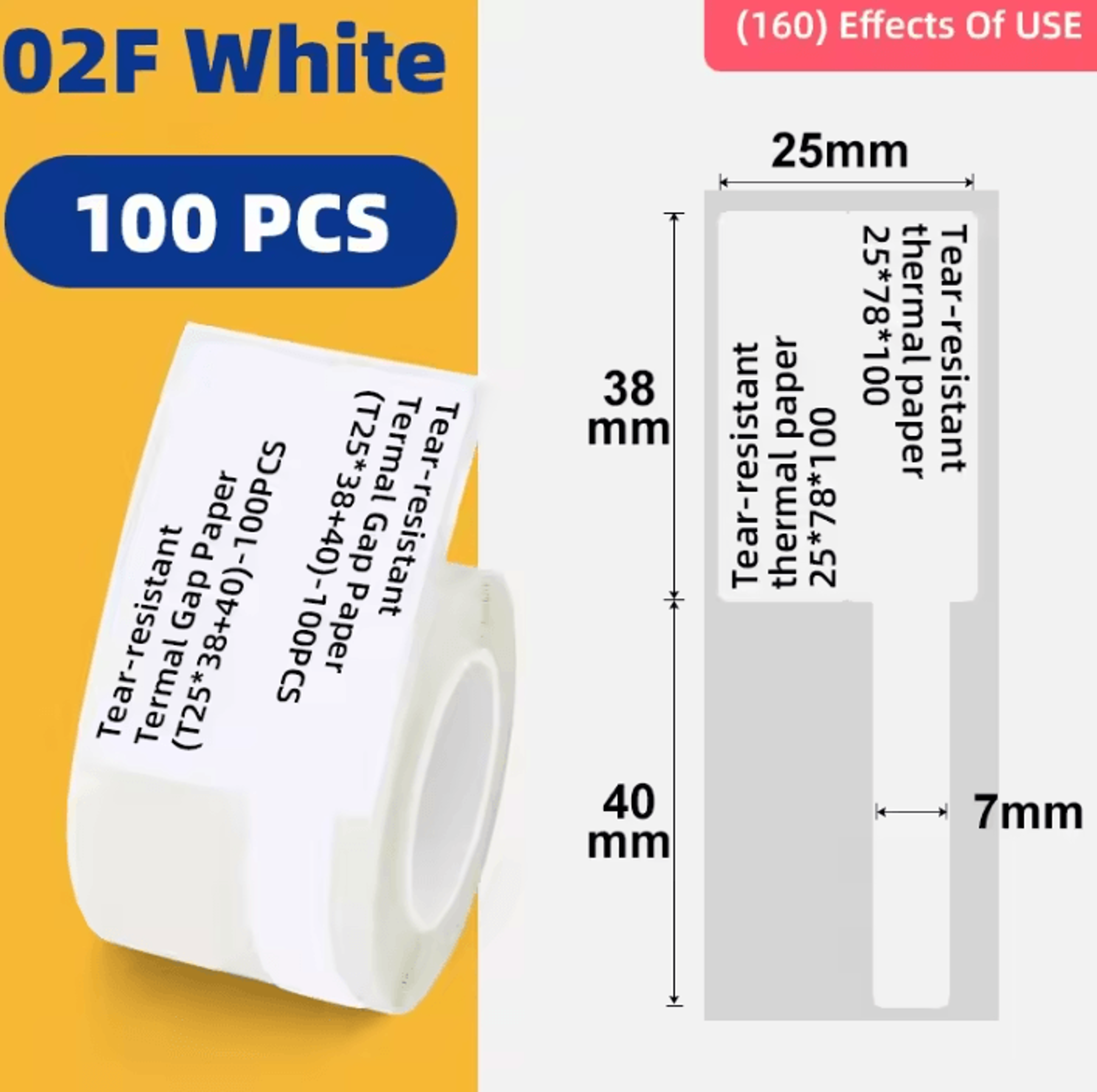NIIMBOT White Thermal Label Stickers For B1 B21 B3S Printers 6