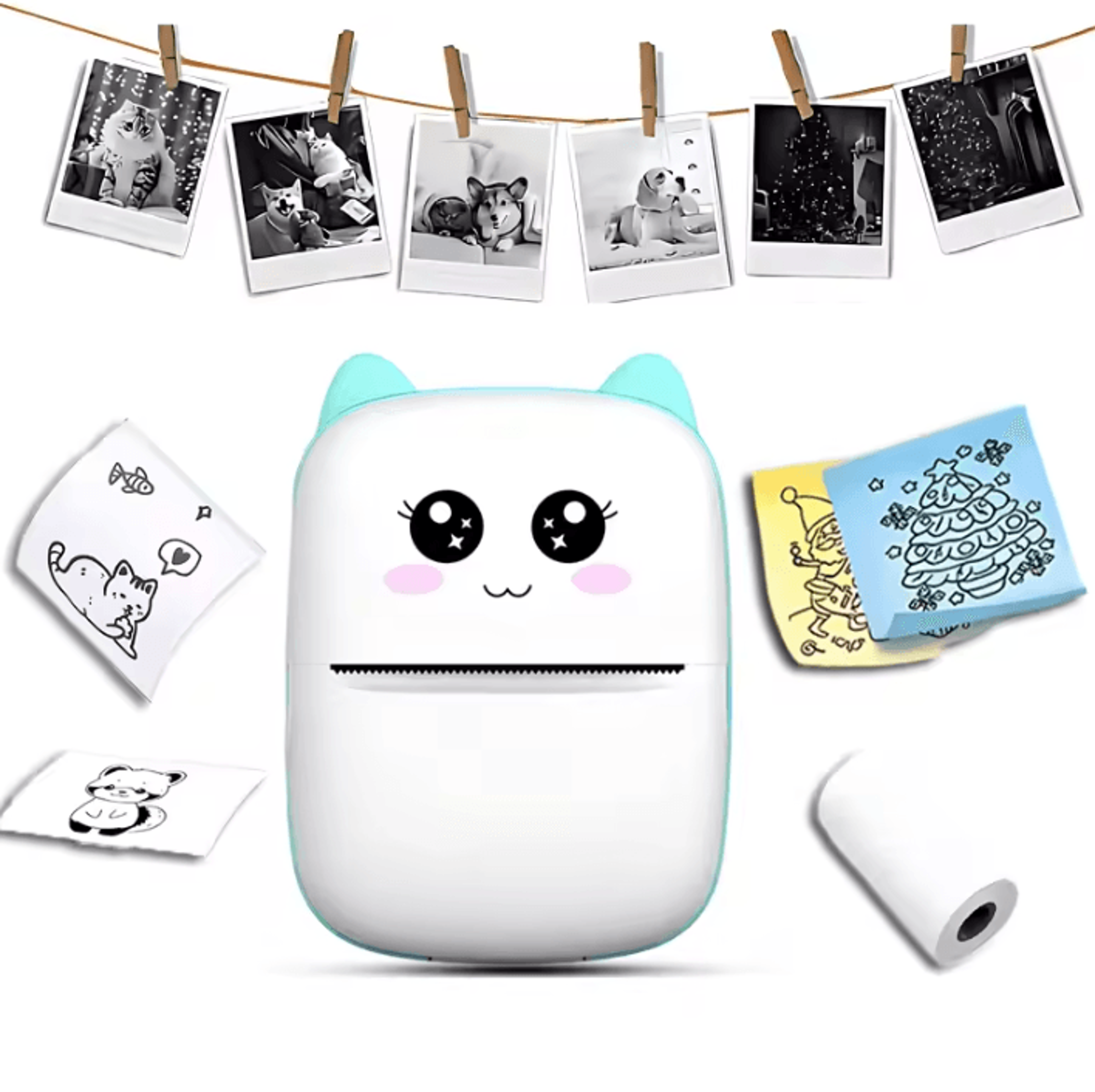 Mini Wireless Thermal Printer Portable Bluetooth Photo And Note Printer For IOS And Android 0