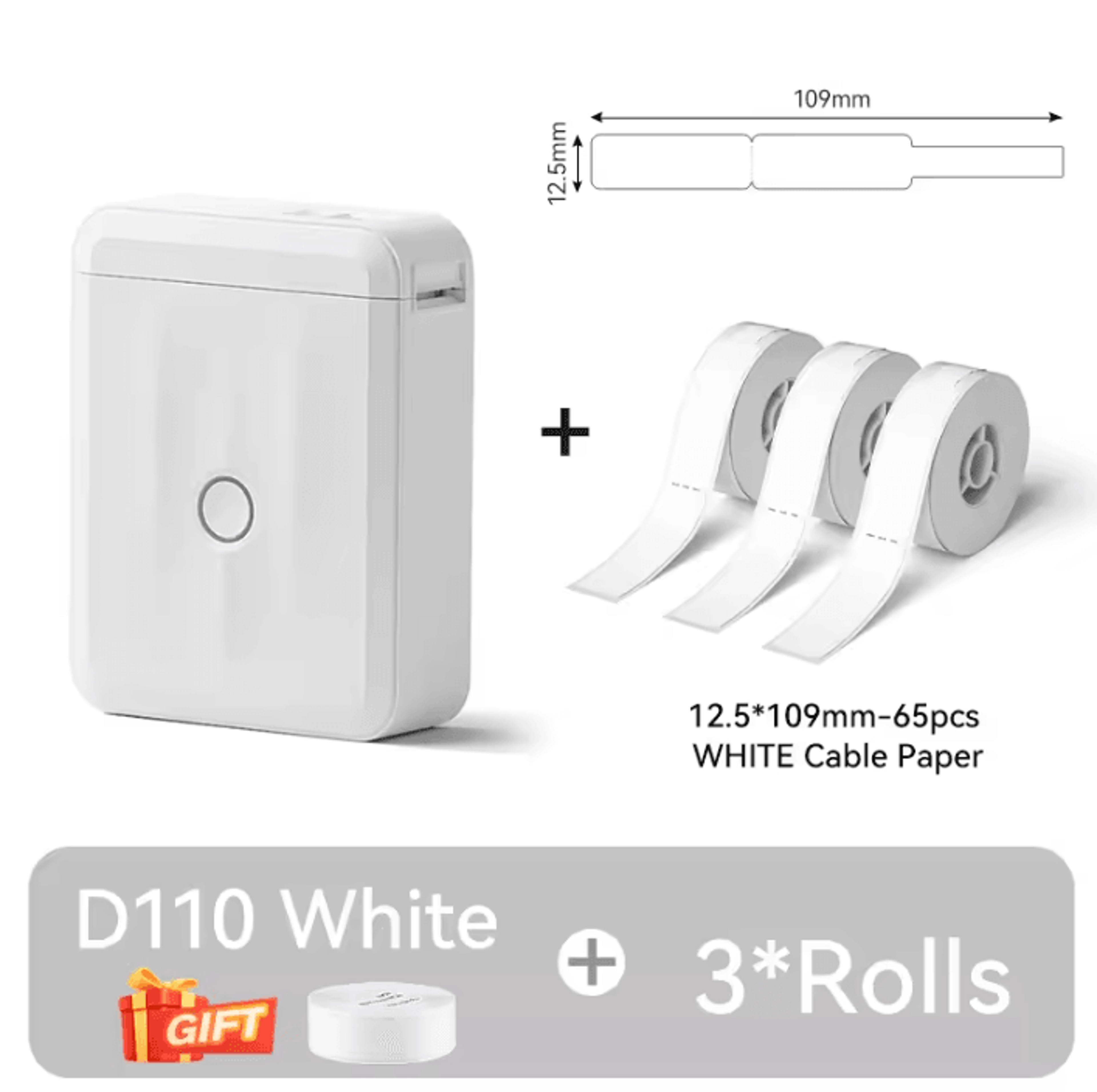 NIIMBOT D110 Mini Portable Thermal Label Printer SelfAdhesive Sticker Maker For Home Organization 6
