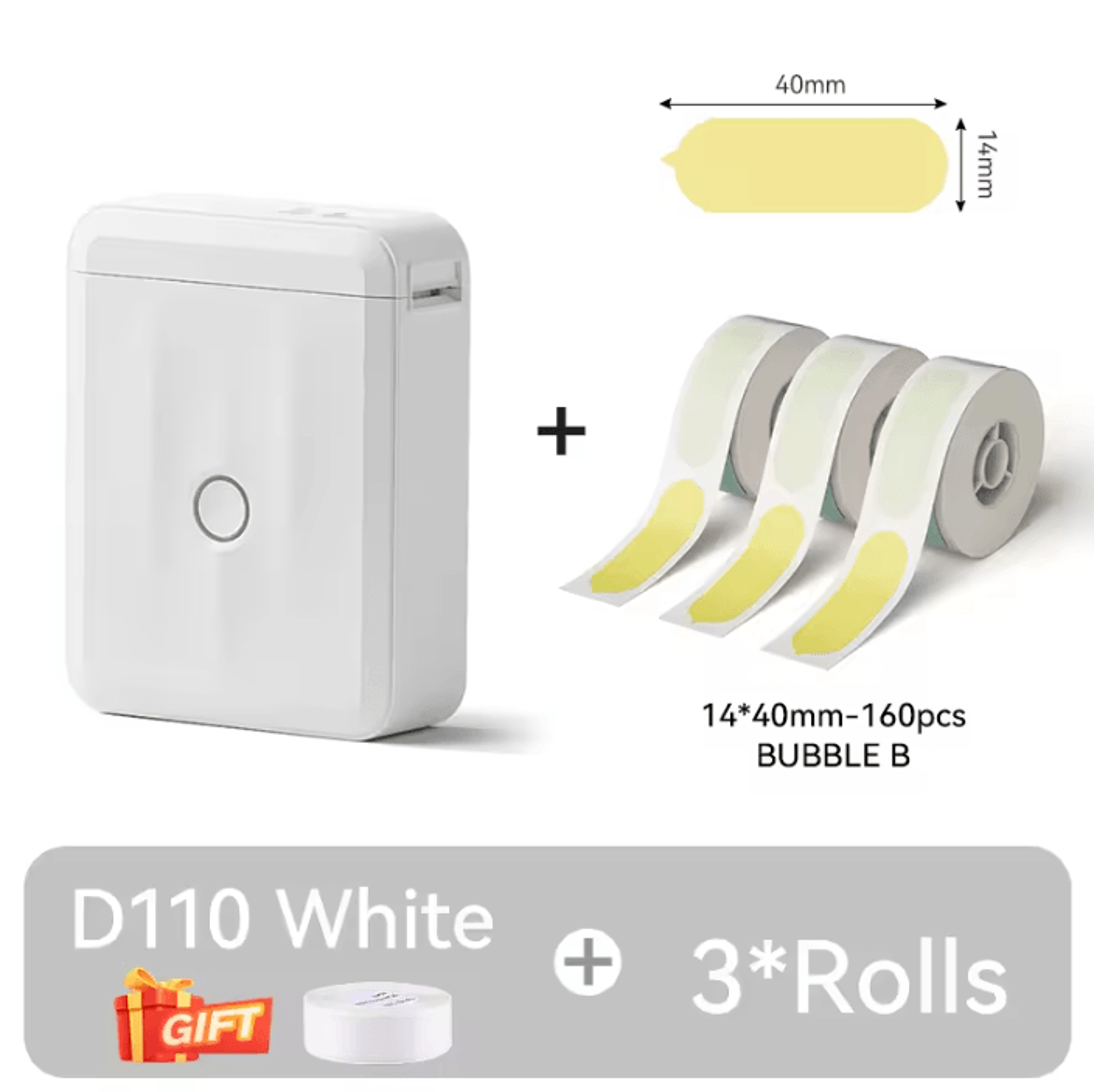 NIIMBOT D110 Mini Portable Thermal Label Printer SelfAdhesive Sticker Maker For Home Organization 12