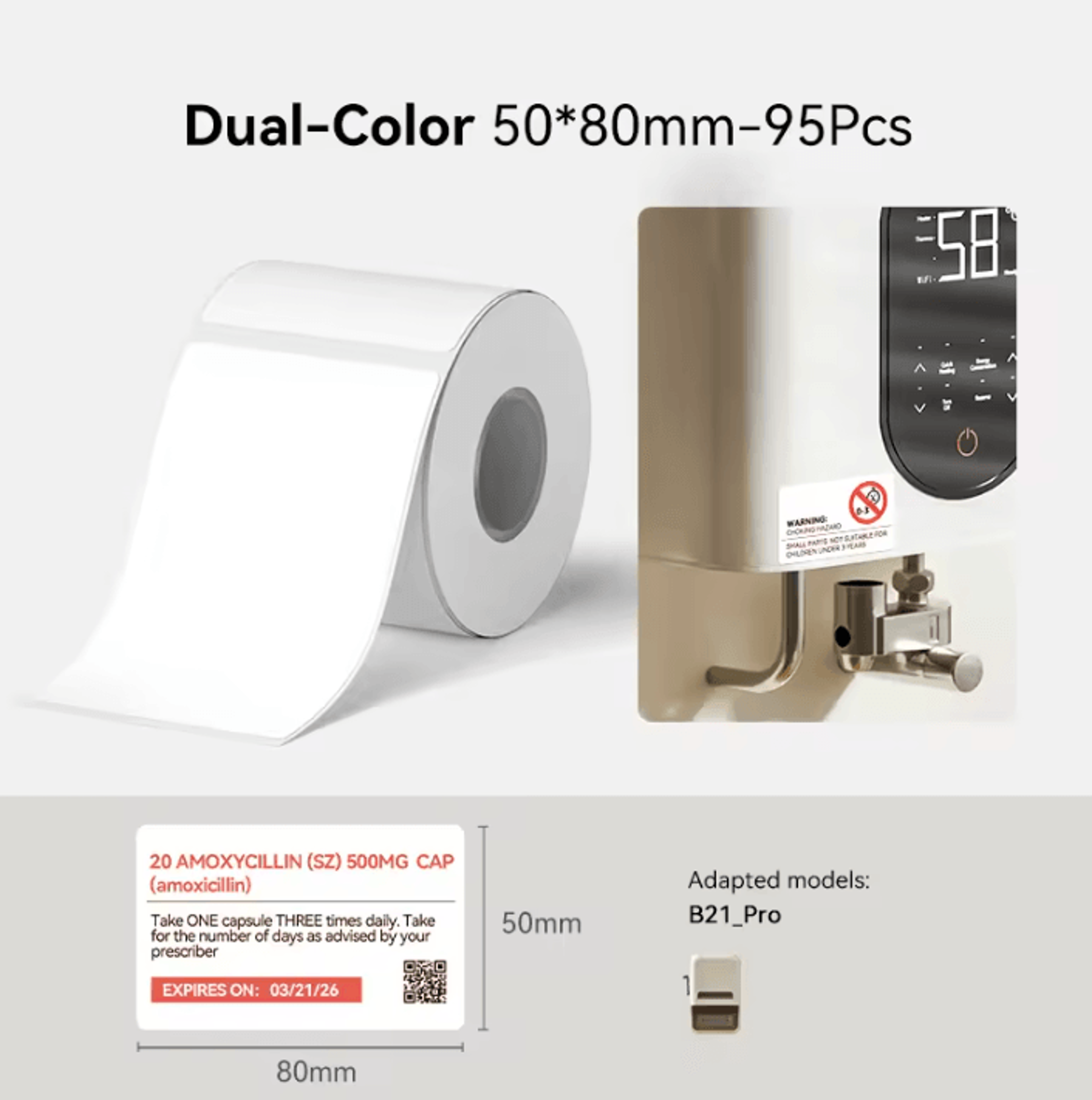 NIIMBOT B1 PRO 300DPI Bluetooth Thermal Label Printer Portable Wireless Sticker Maker 3