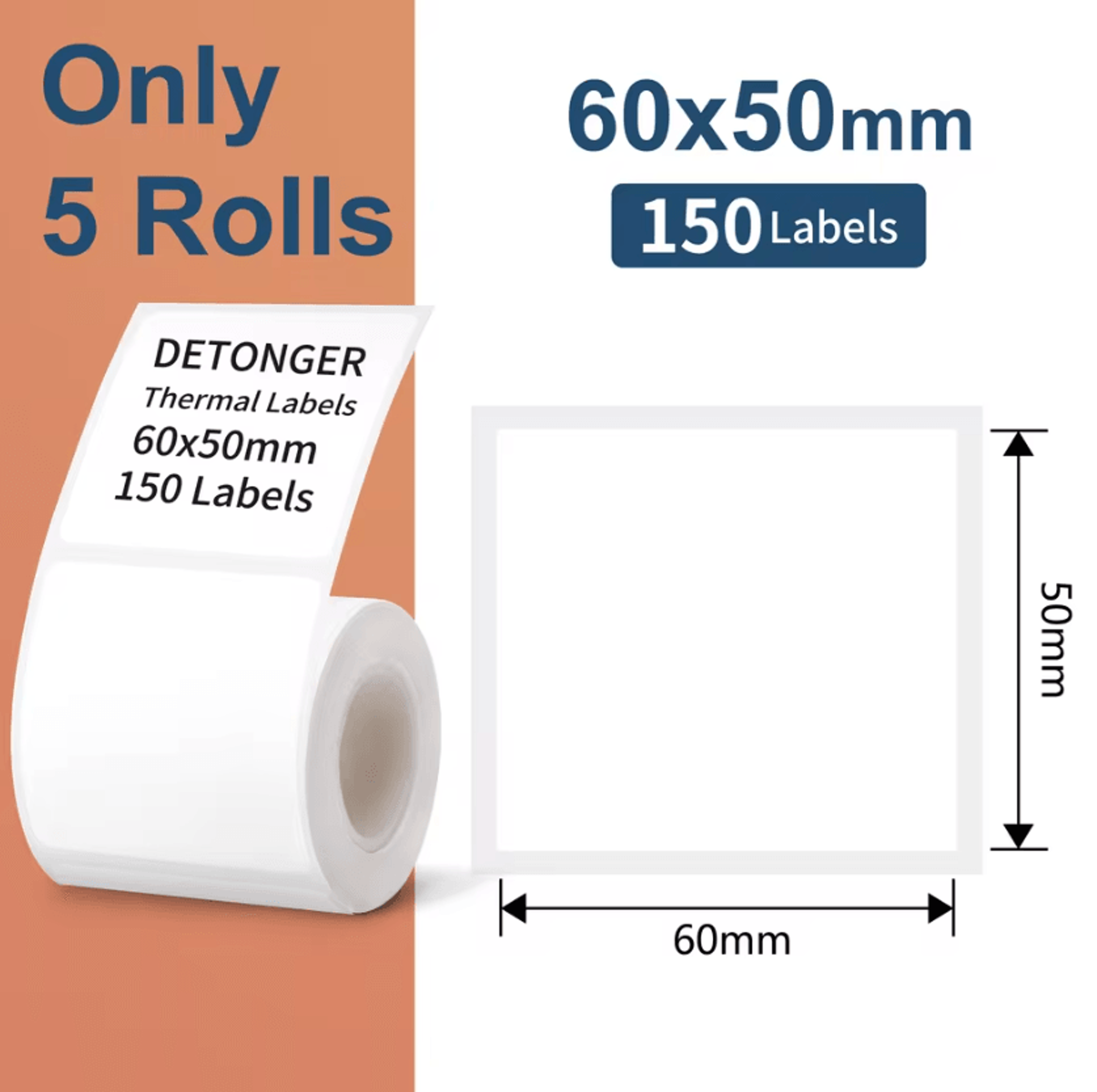 DETONGER DP30S Mini Bluetooth Thermal Label Printer 2880mm Portable Barcode Sticker Maker 15