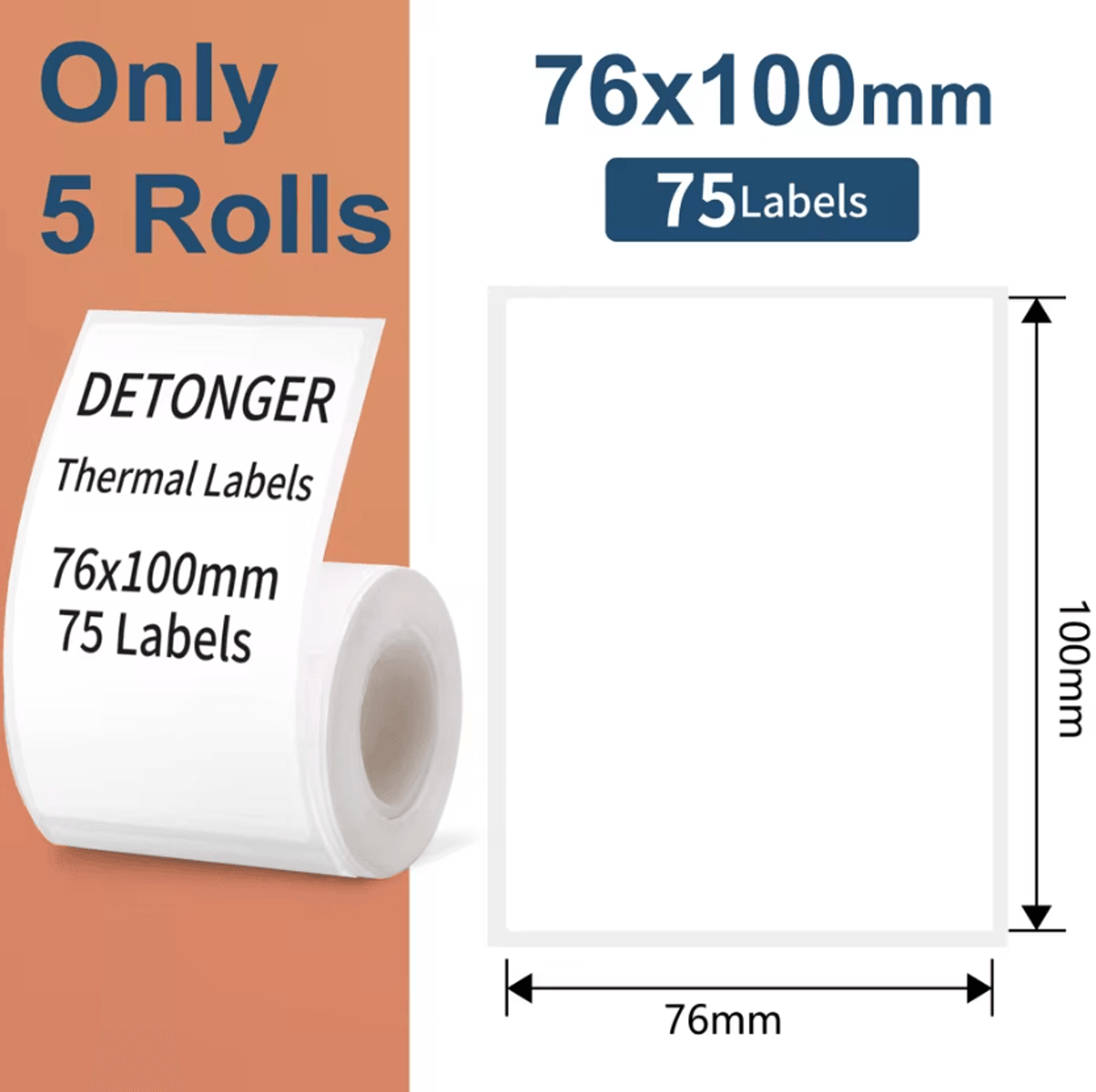 DETONGER DP30S Mini Bluetooth Thermal Label Printer 2880mm Portable Barcode Sticker Maker 13