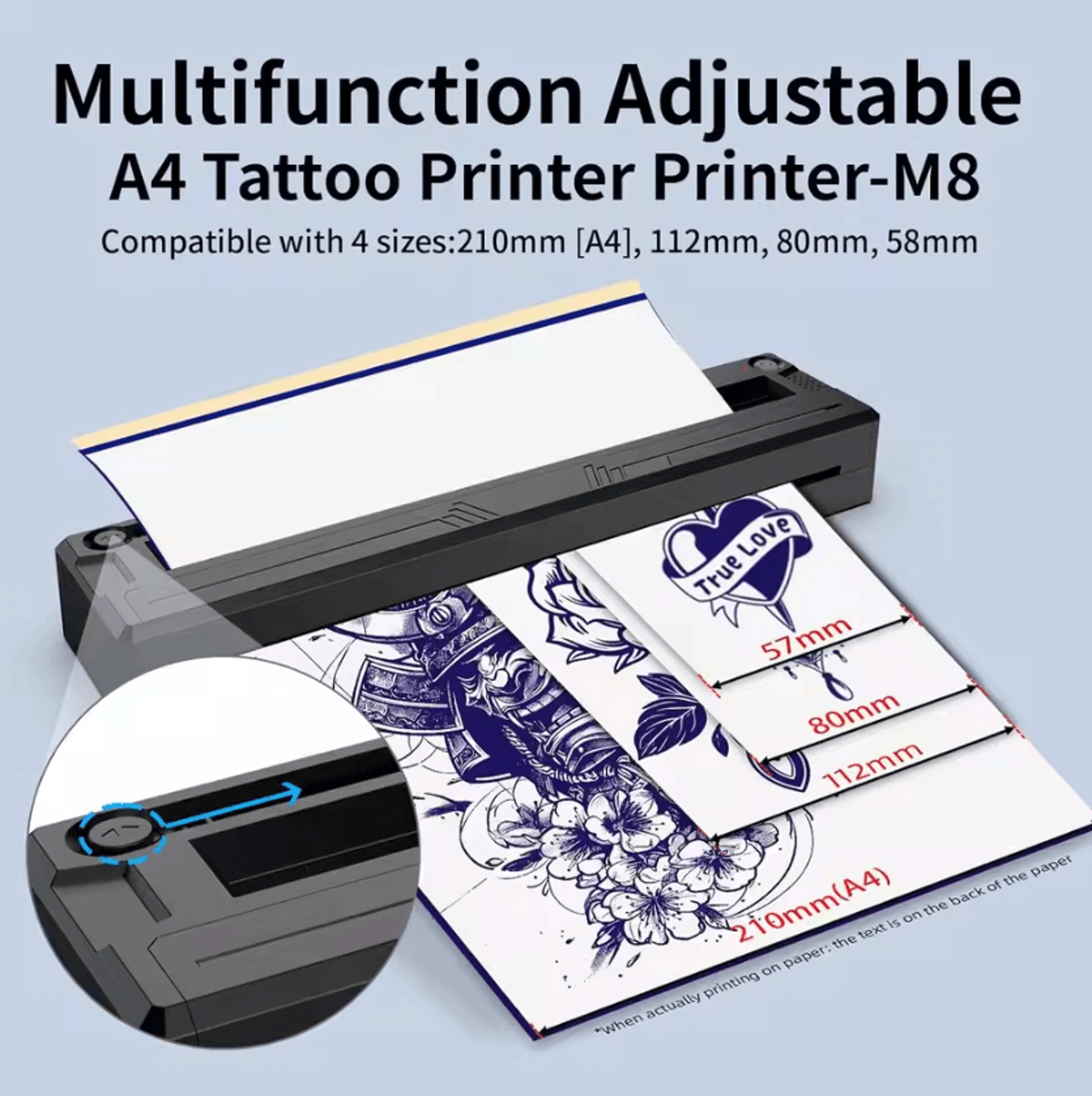 Wireless Bluetooth Tattoo Stencil Printer Portable Thermal Transfer Machine For Beginners And Artis 3