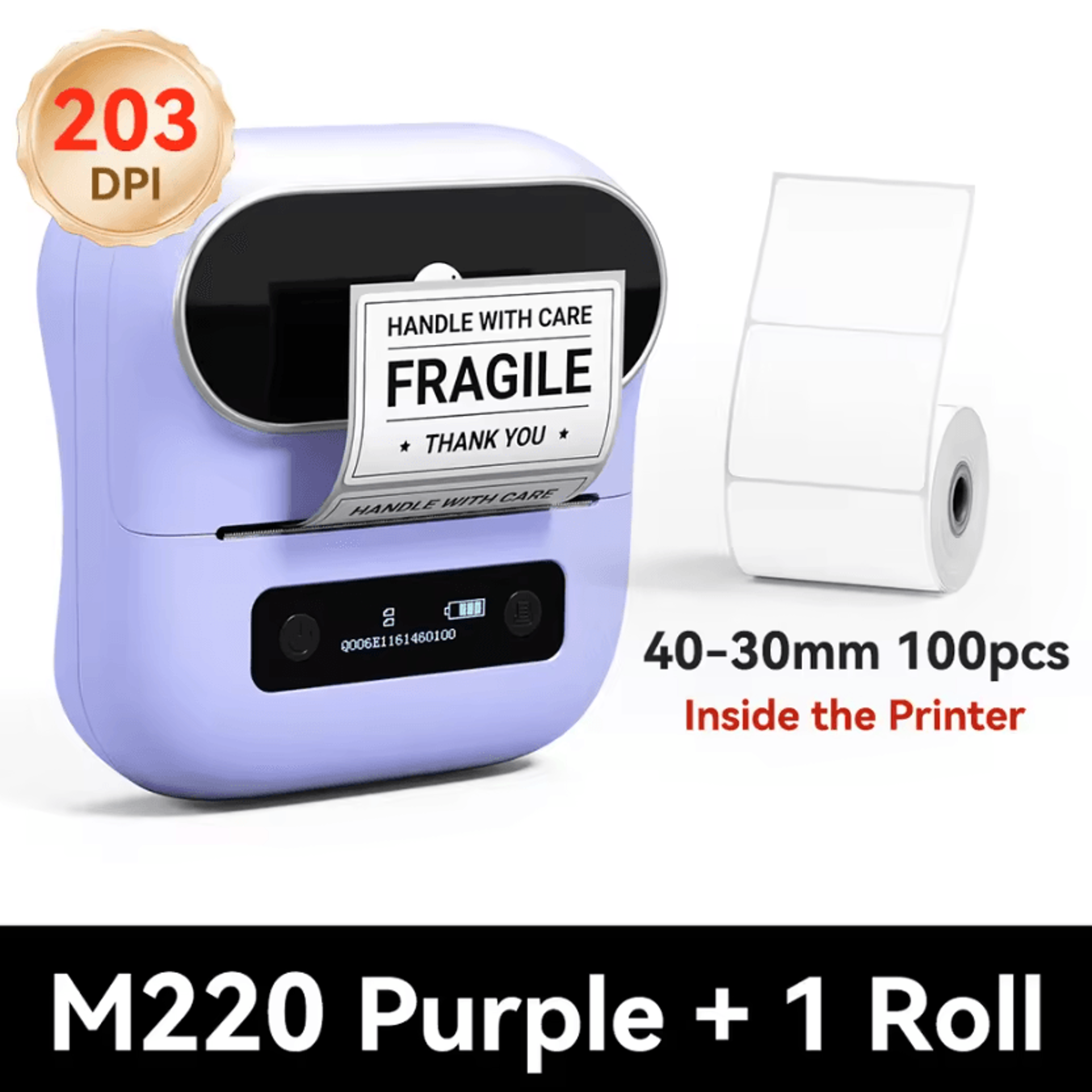 Phomemo M220 Portable Thermal Label Printer Multifunctional Sticker Maker For Office And Clothing T 6